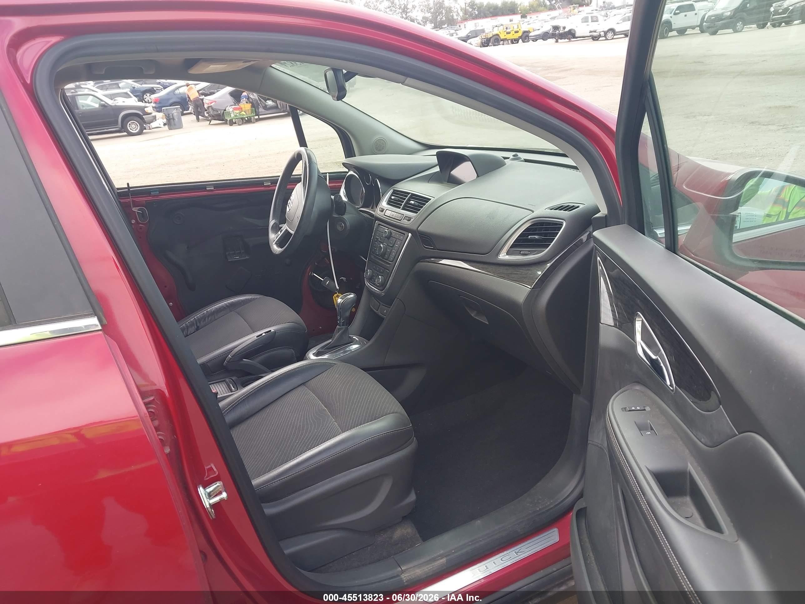 2013 Buick Encore Convenience Красный vin: KL4CJBSB5DB210652