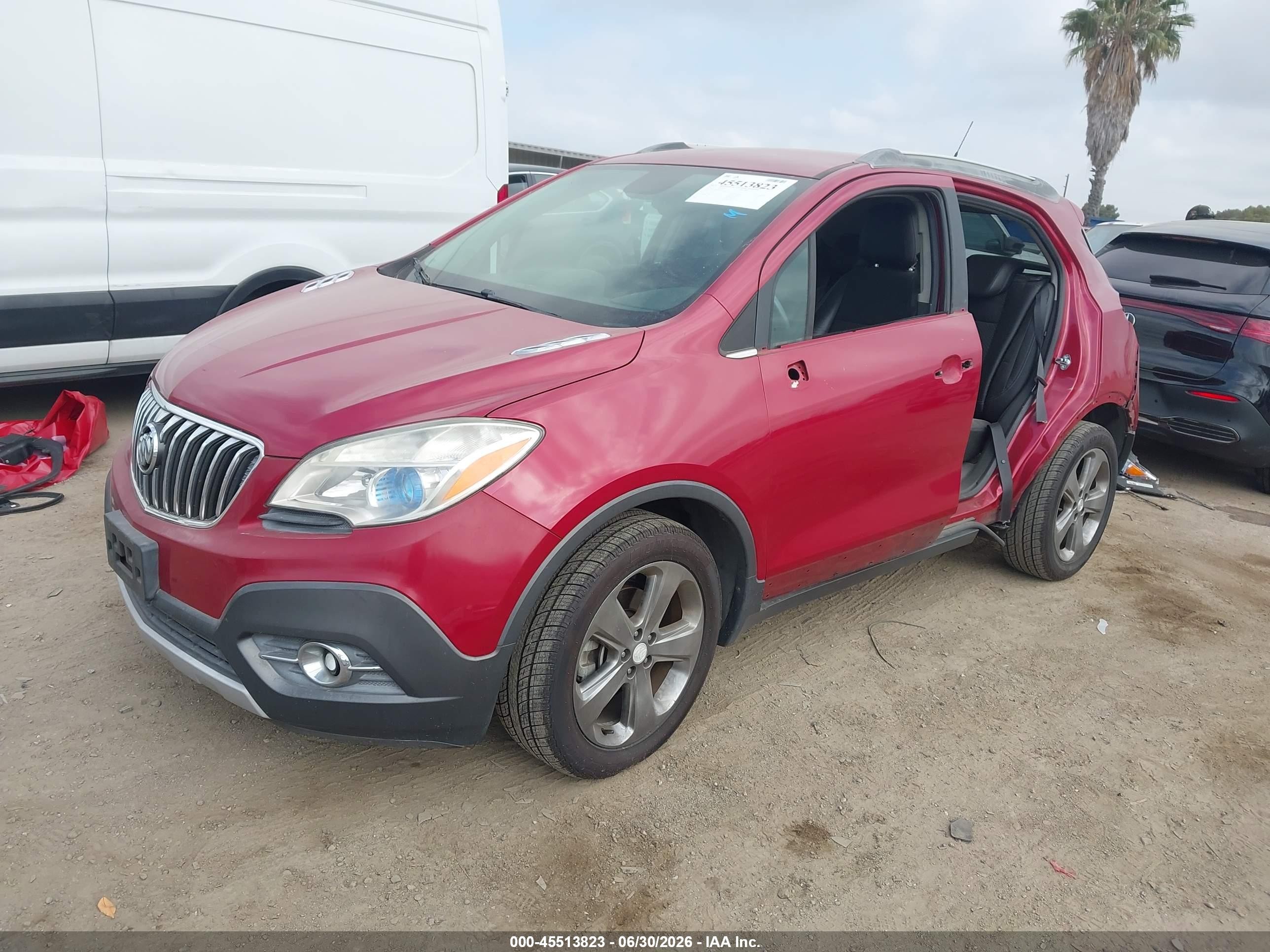 2013 Buick Encore Convenience Красный vin: KL4CJBSB5DB210652