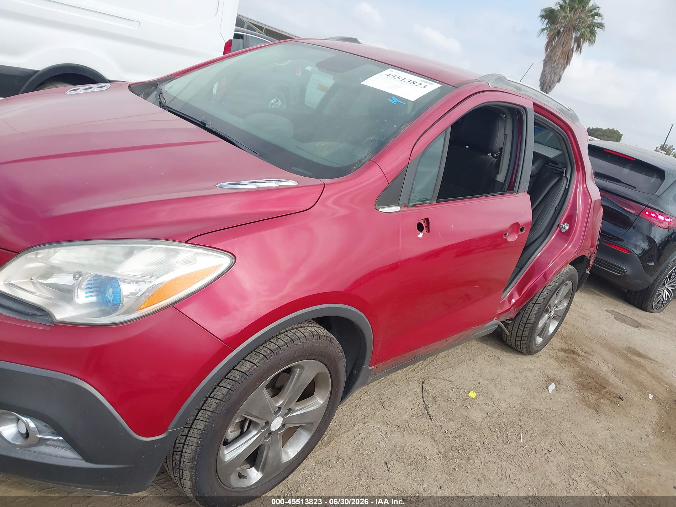 2013 Buick Encore Convenience Красный vin: KL4CJBSB5DB210652