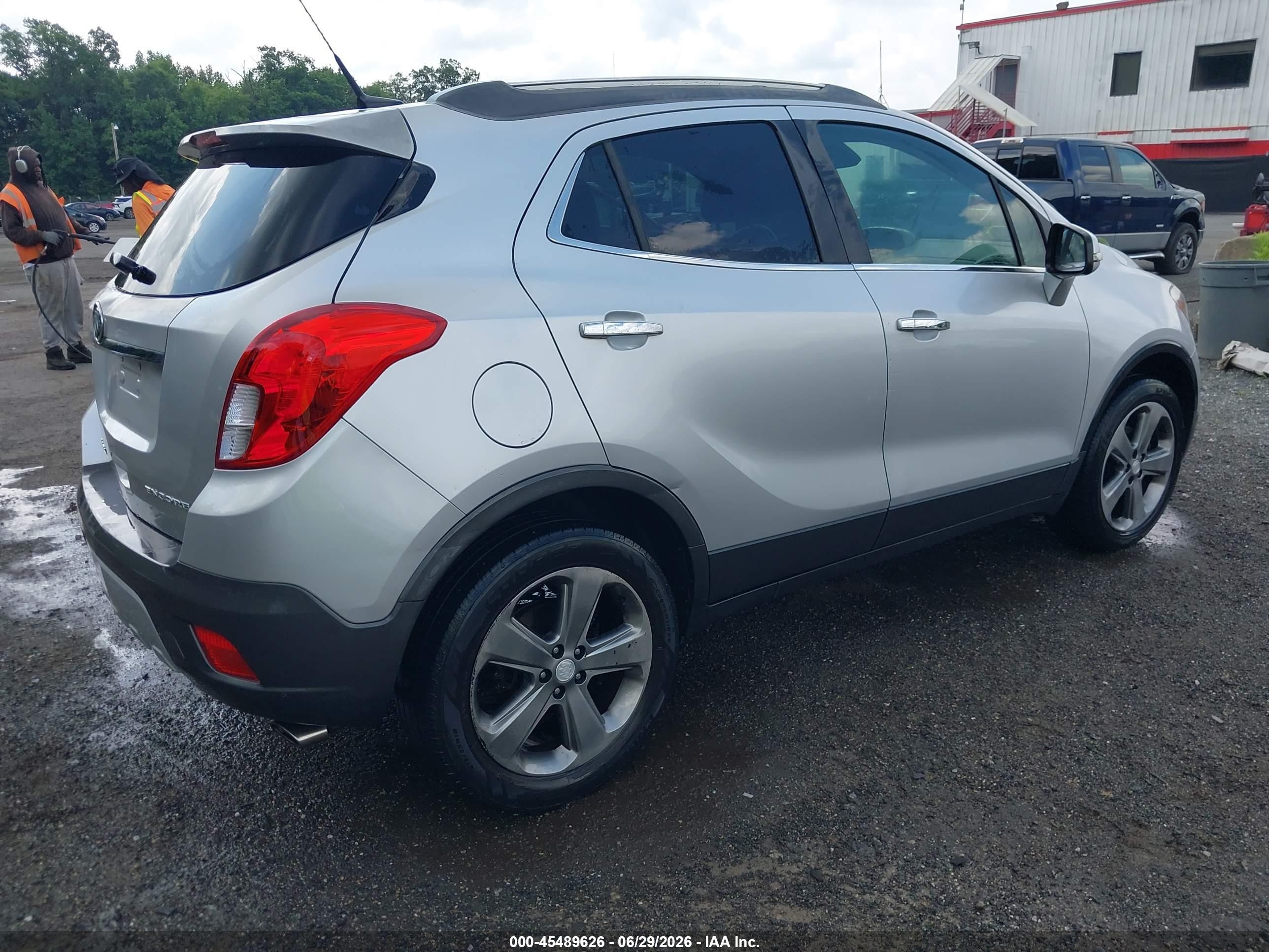 2014 Buick Encore Convenience Silver vin: KL4CJBSB5EB597608