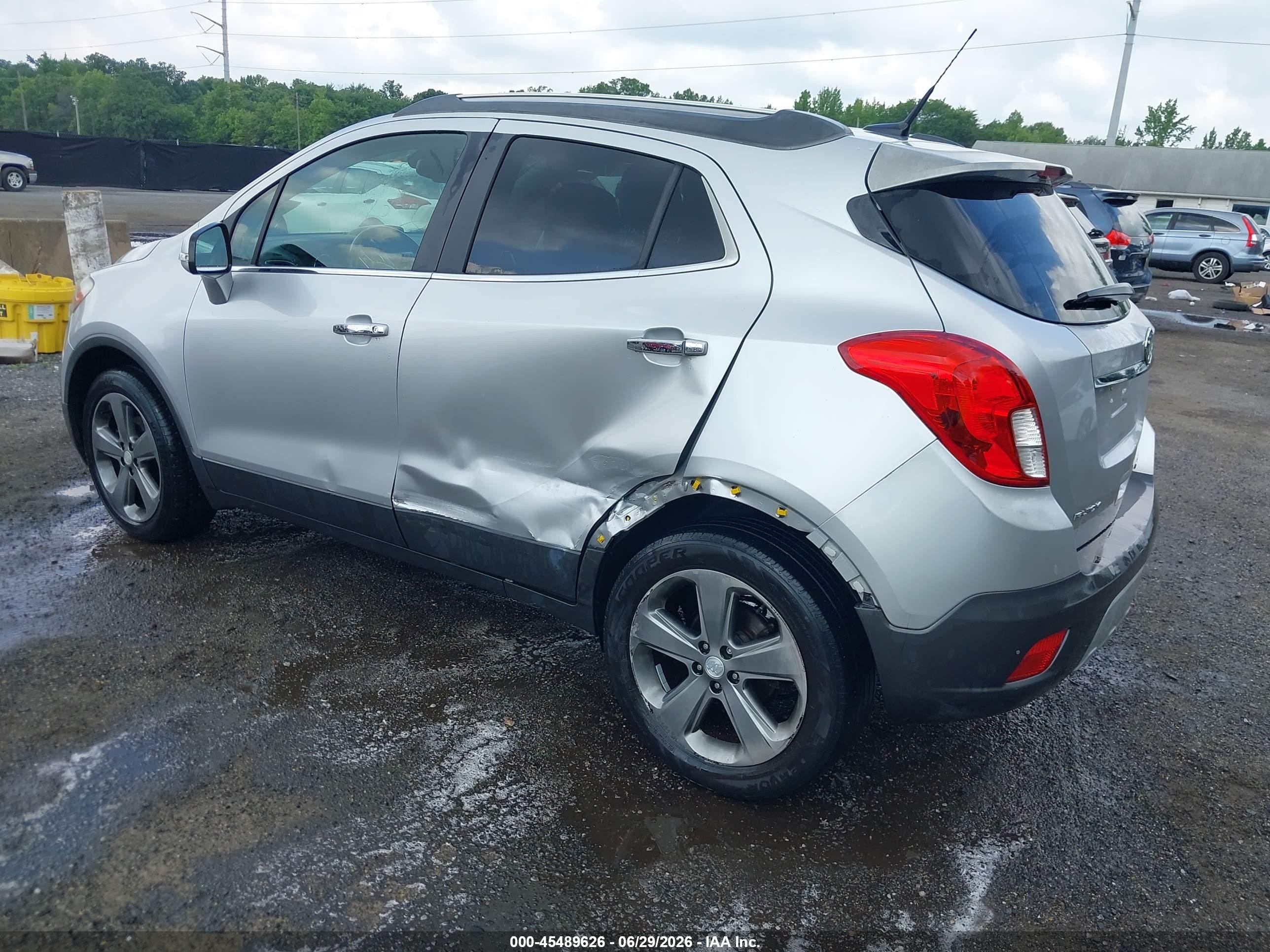 2014 Buick Encore Convenience Silver vin: KL4CJBSB5EB597608