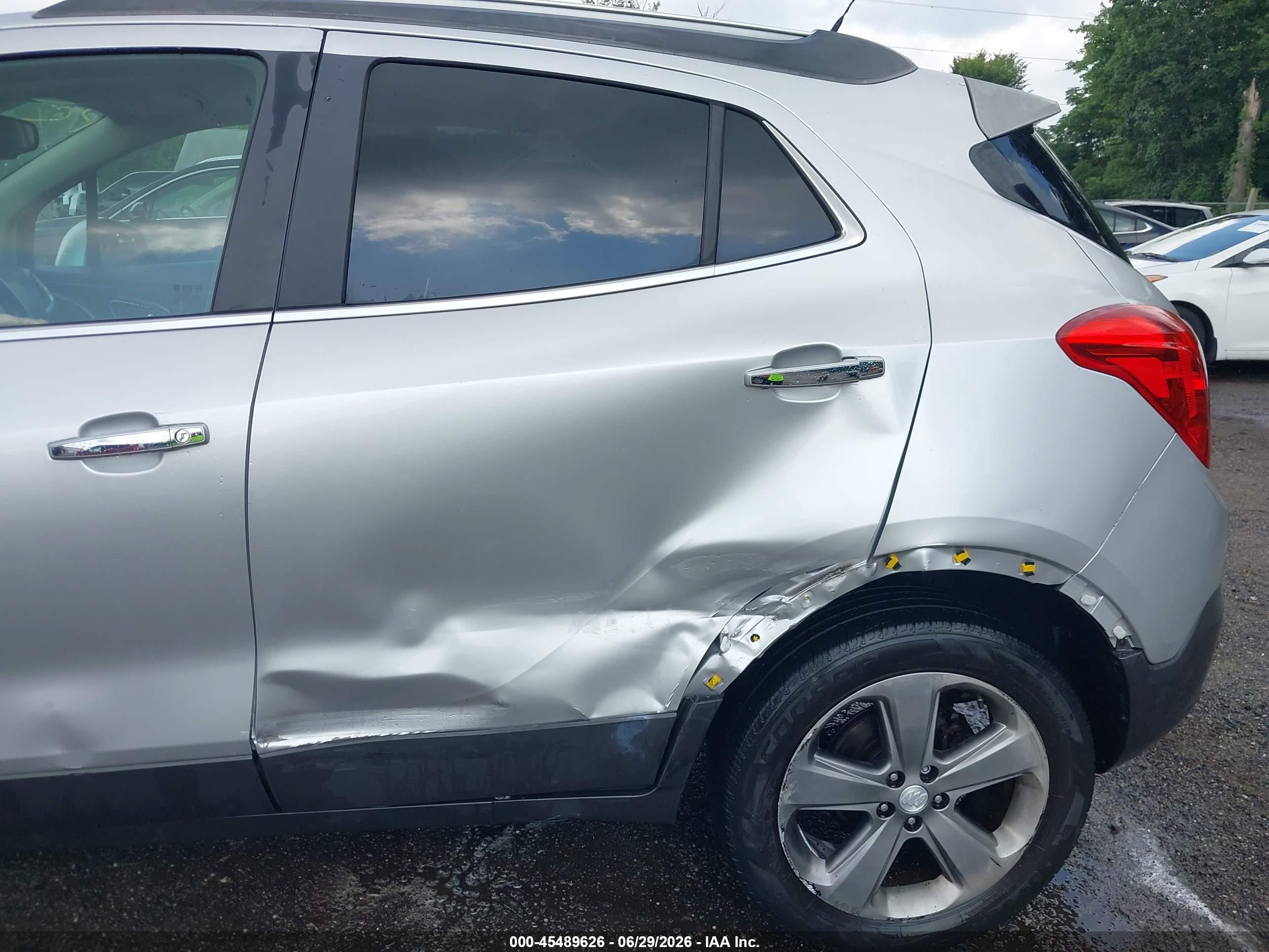 2014 Buick Encore Convenience Silver vin: KL4CJBSB5EB597608