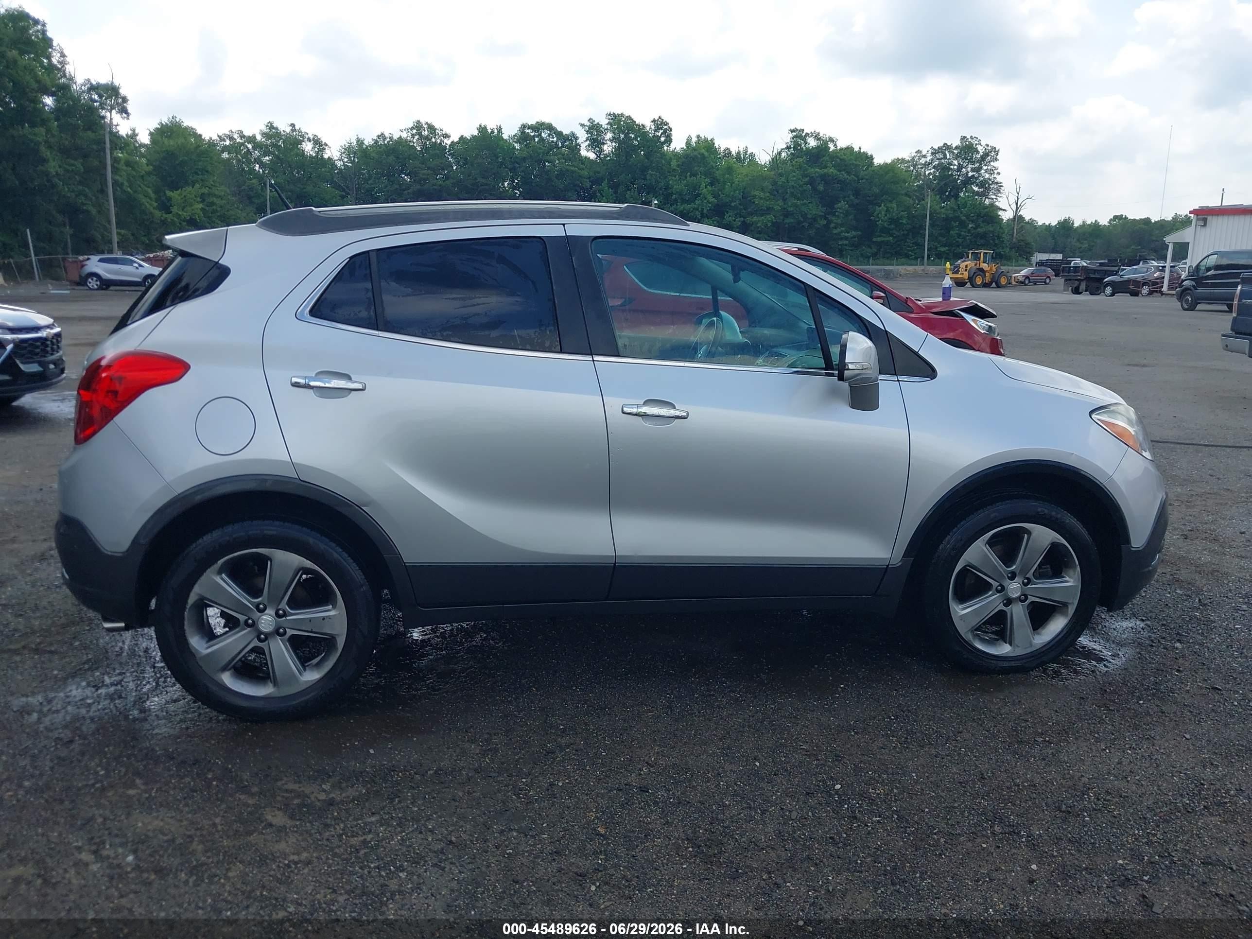 2014 Buick Encore Convenience Silver vin: KL4CJBSB5EB597608