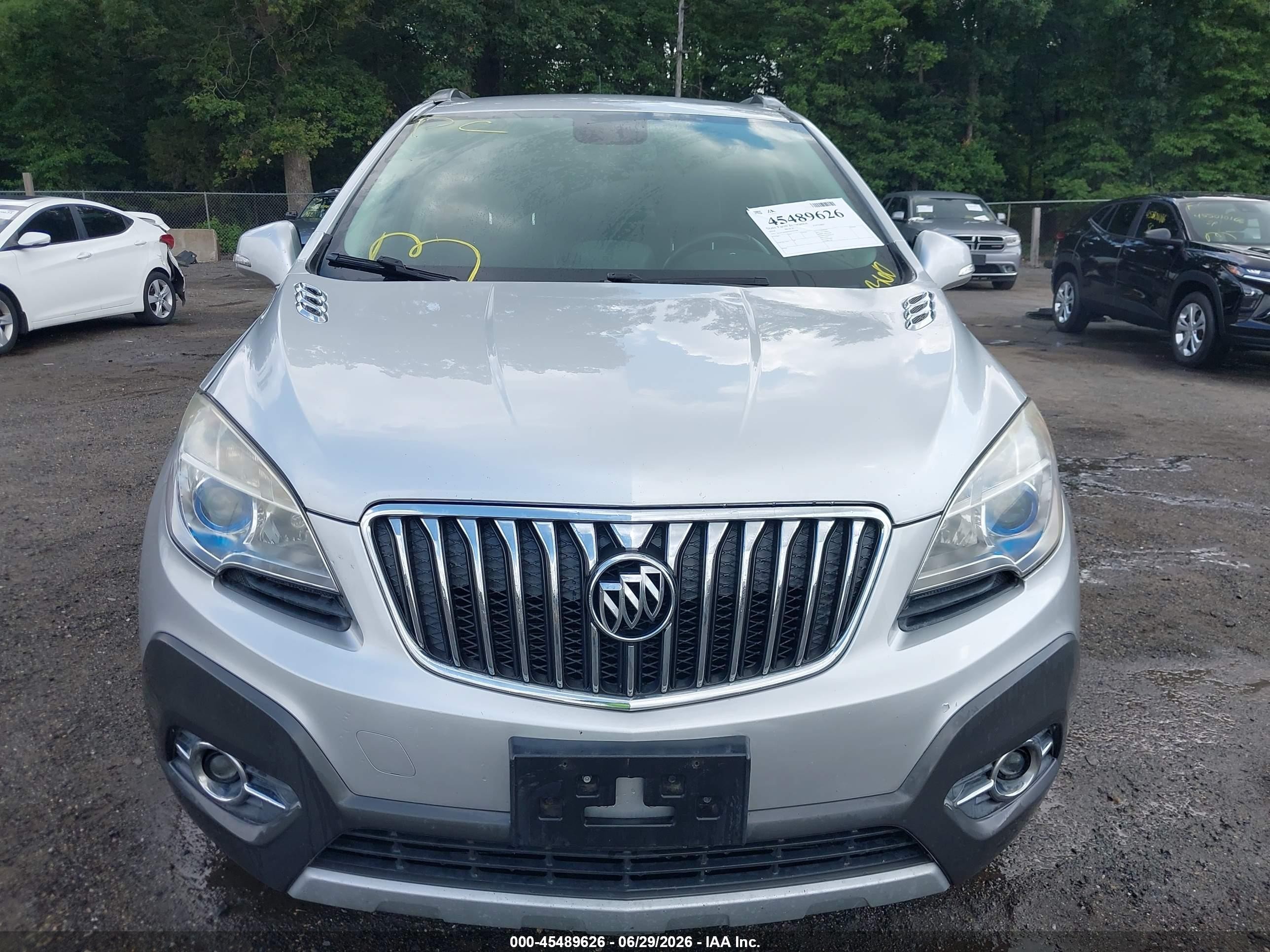 2014 Buick Encore Convenience Silver vin: KL4CJBSB5EB597608