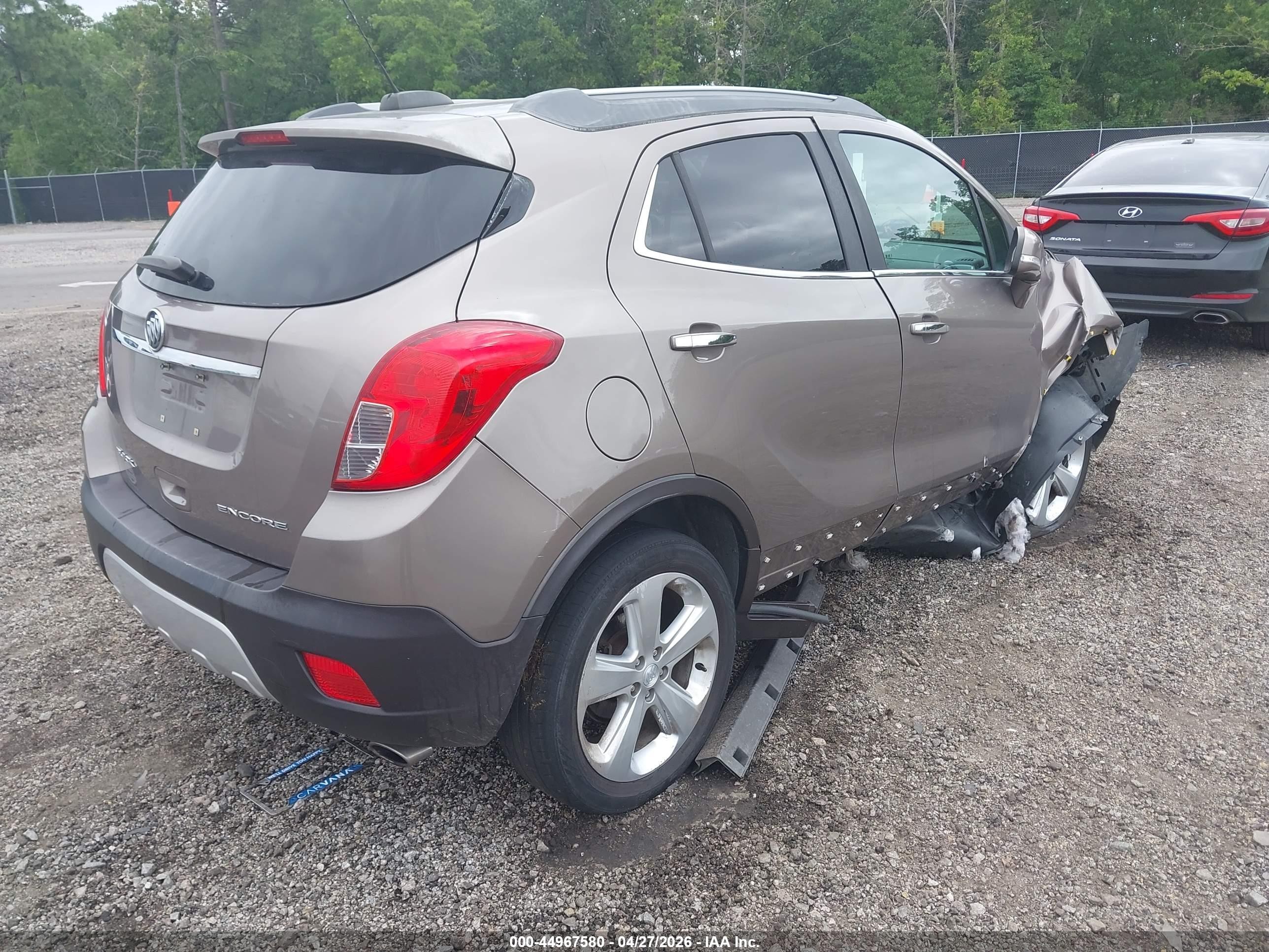 2015 Buick Encore Convenience Champagne vin: KL4CJBSB5FB042854