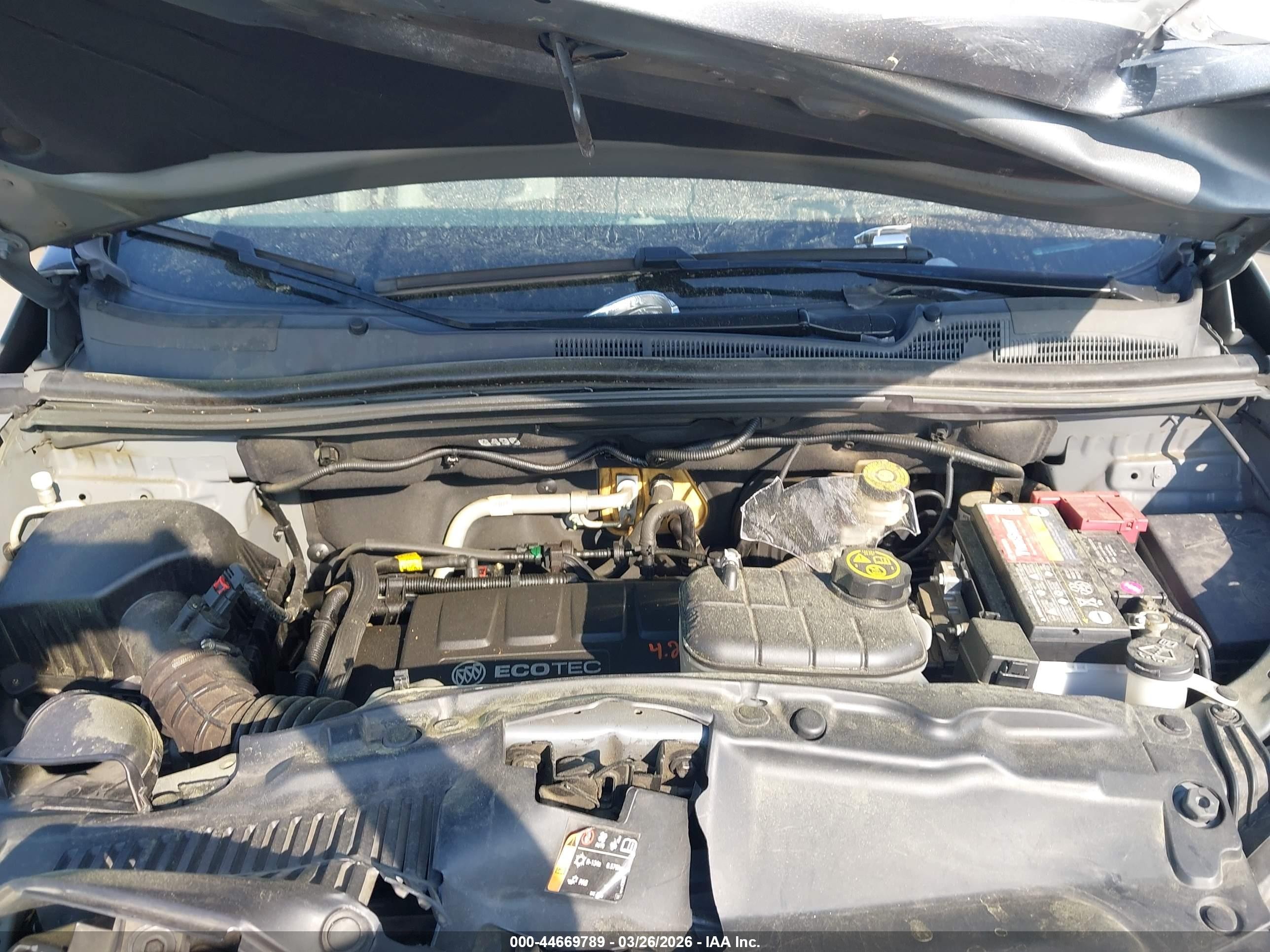2015 Buick Encore Convenience Серебряный vin: KL4CJBSB5FB043325
