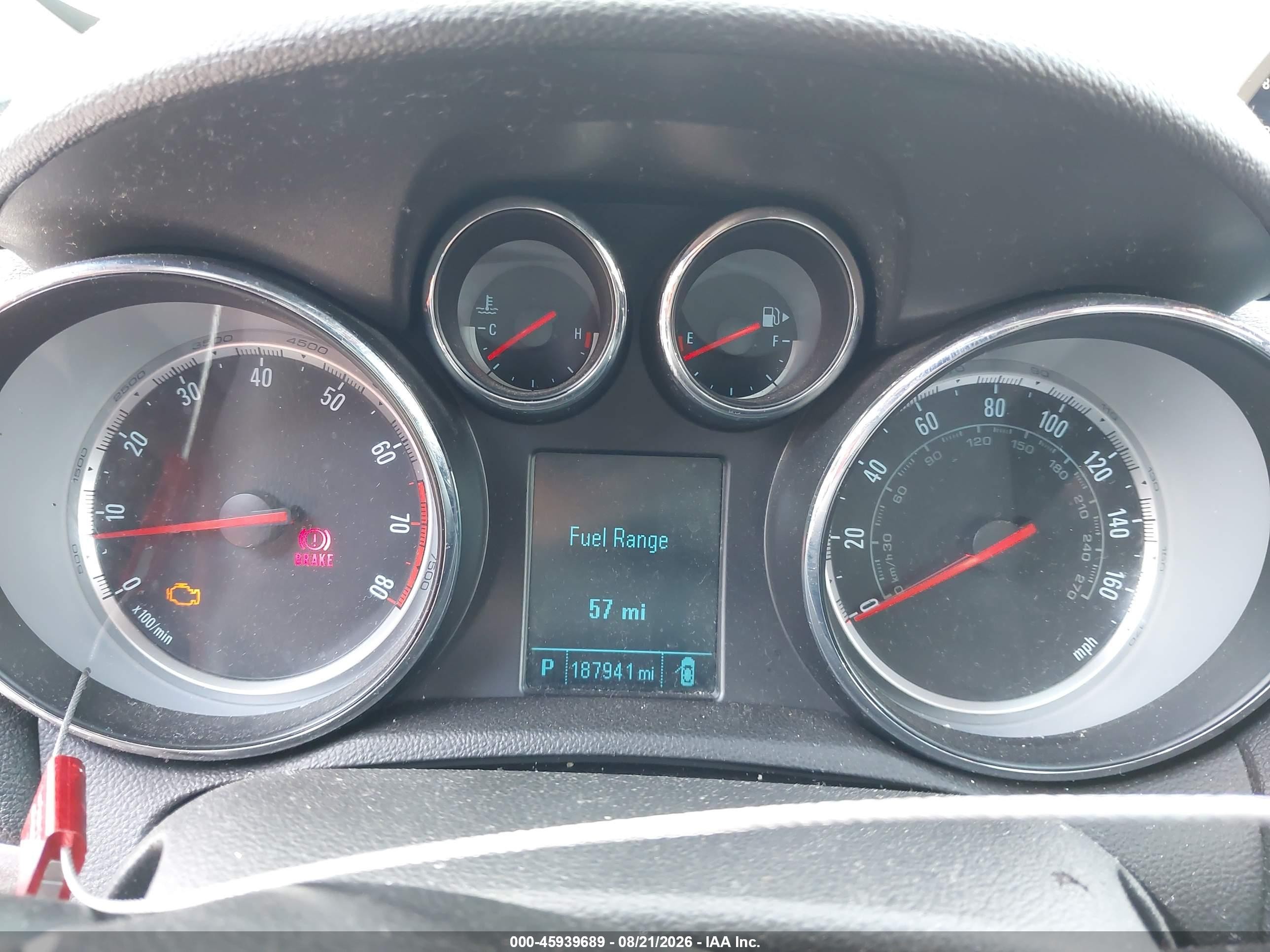 2013 Buick Encore Convenience Синий vin: KL4CJBSB6DB205248