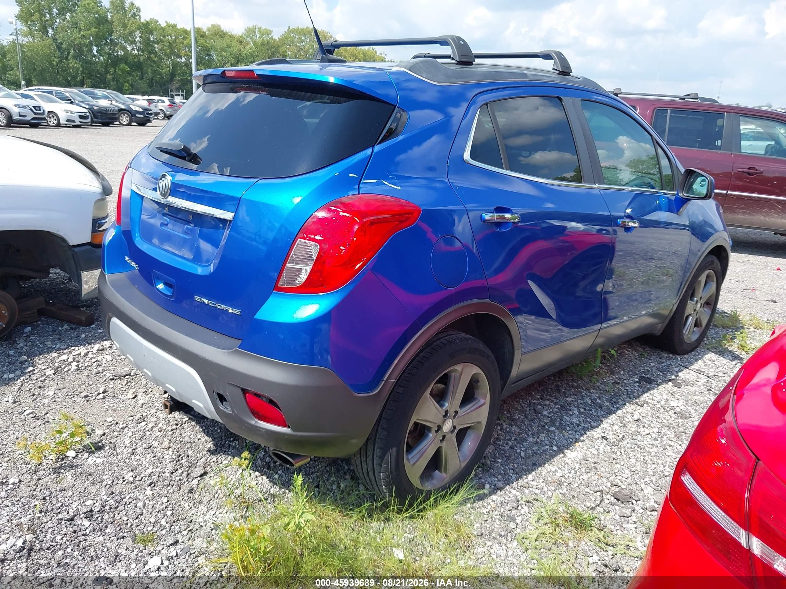 2013 Buick Encore Convenience Синий vin: KL4CJBSB6DB205248