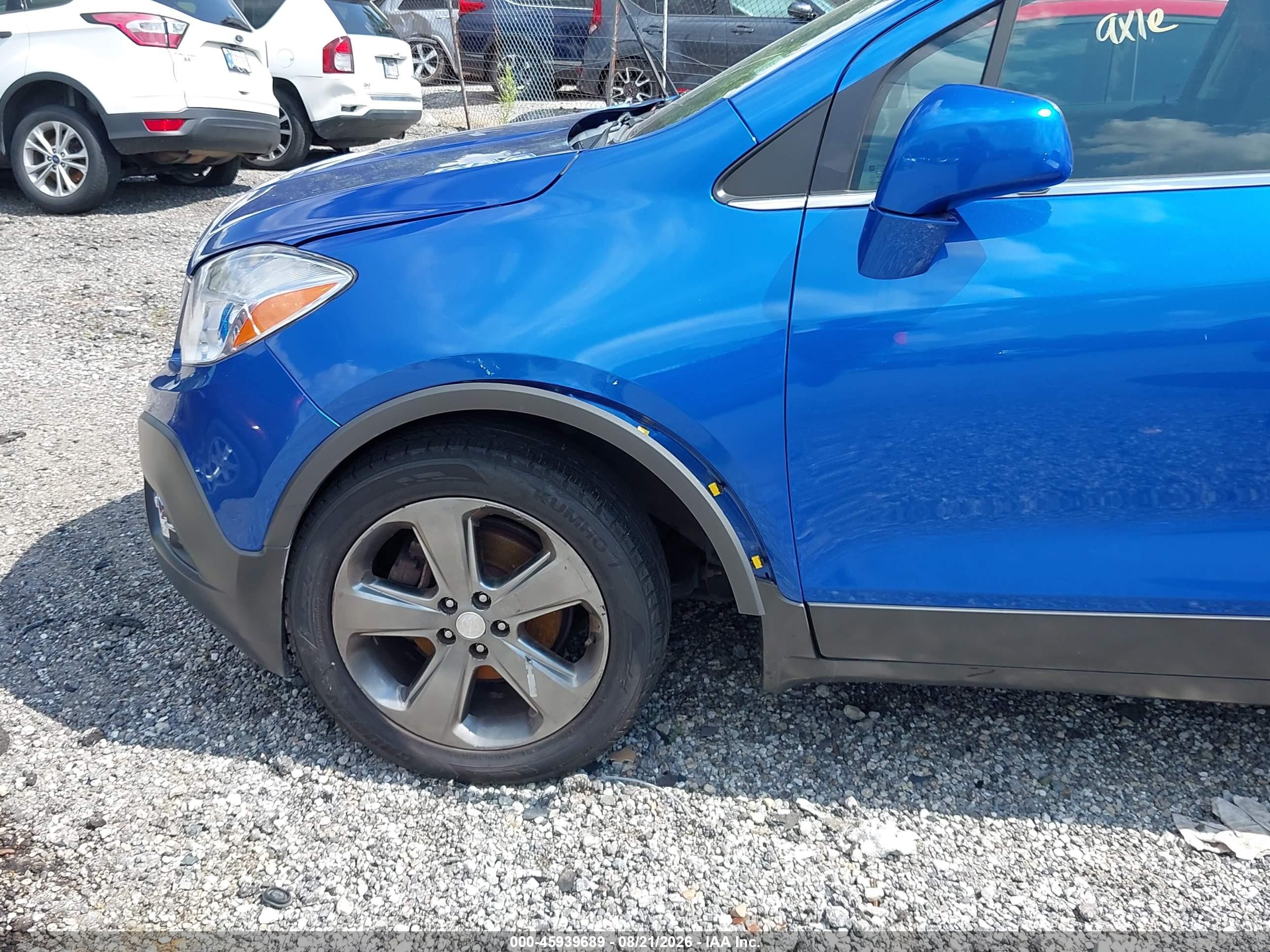 2013 Buick Encore Convenience Синий vin: KL4CJBSB6DB205248