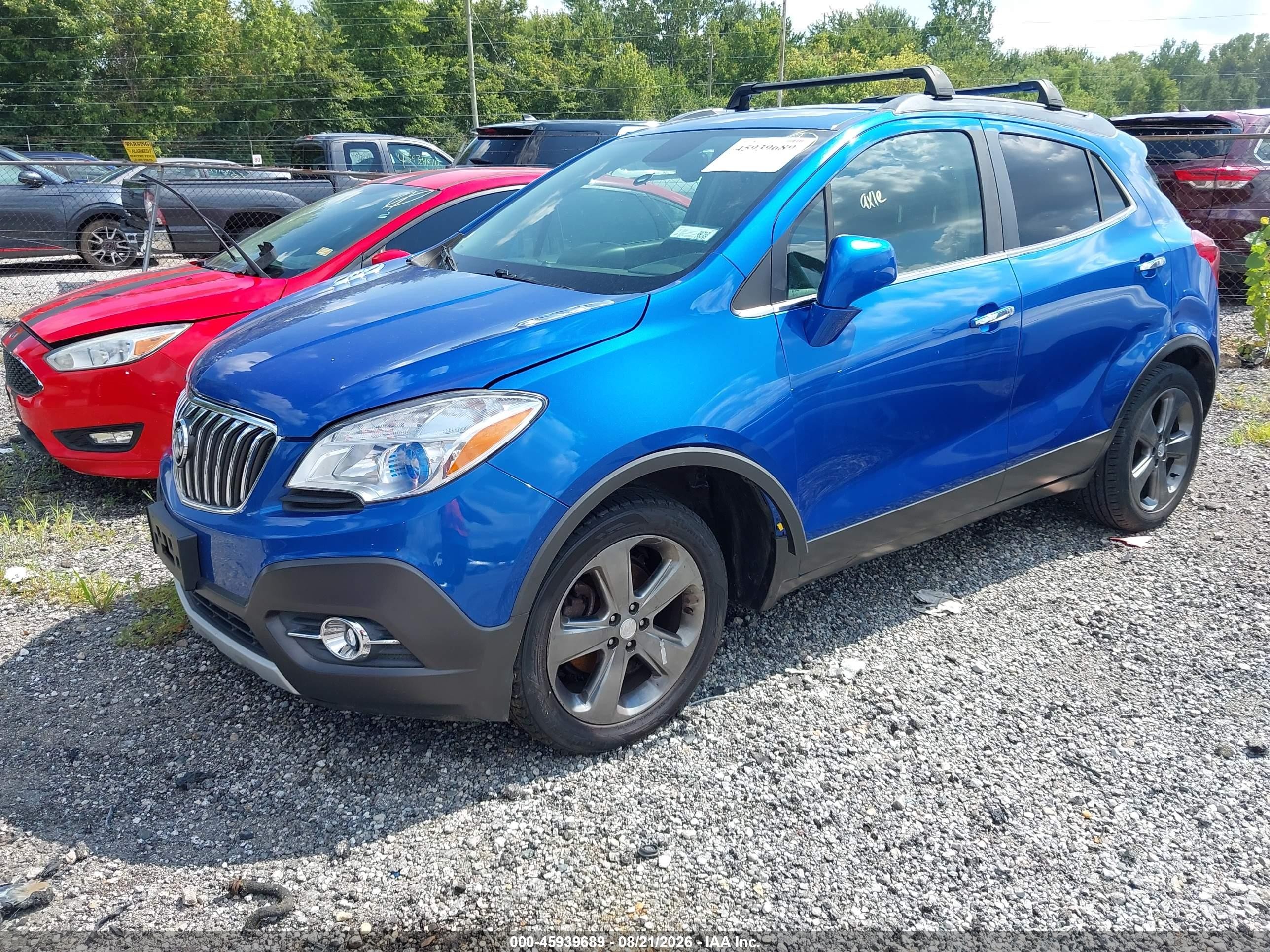 2013 Buick Encore Convenience Синий vin: KL4CJBSB6DB205248