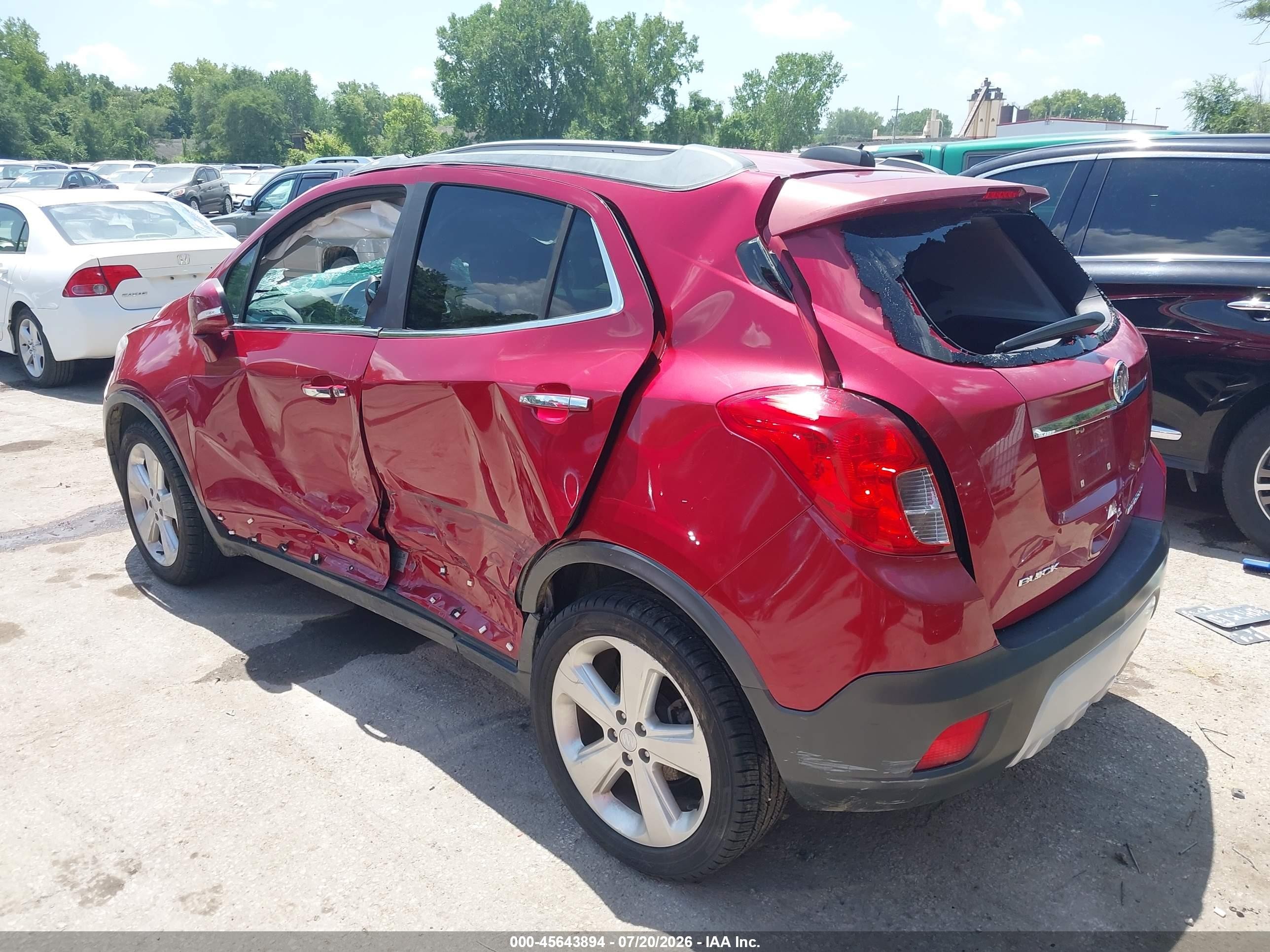 2015 Buick Encore Convenience Red vin: KL4CJBSB6FB127959