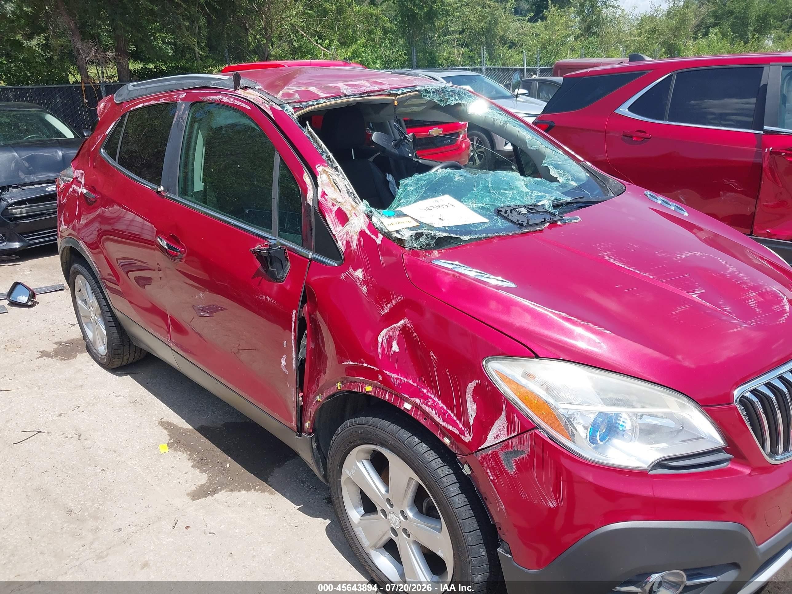 2015 Buick Encore Convenience Red vin: KL4CJBSB6FB127959