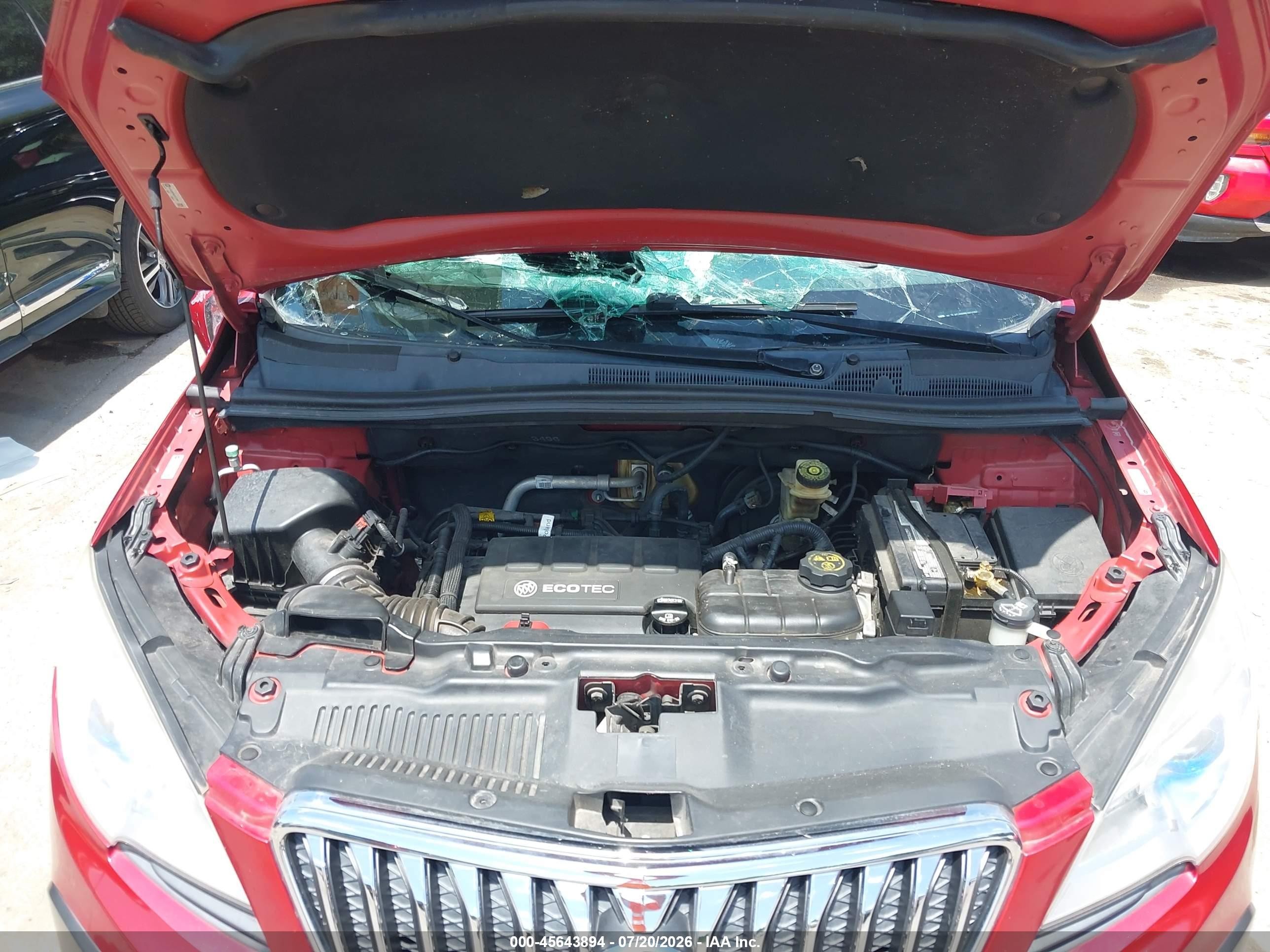 2015 Buick Encore Convenience Red vin: KL4CJBSB6FB127959