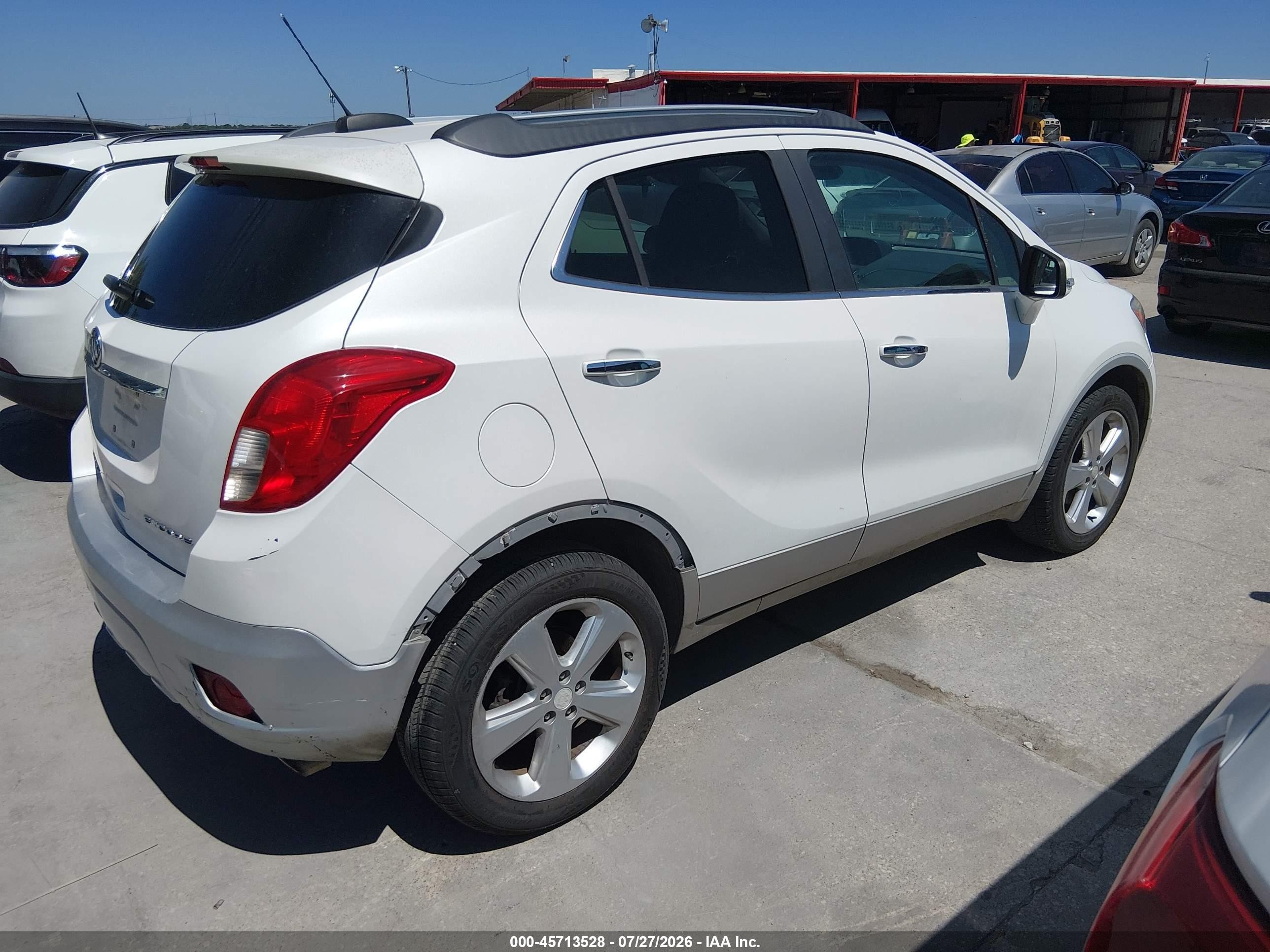 2015 Buick Encore Convenience White vin: KL4CJBSB6FB131929