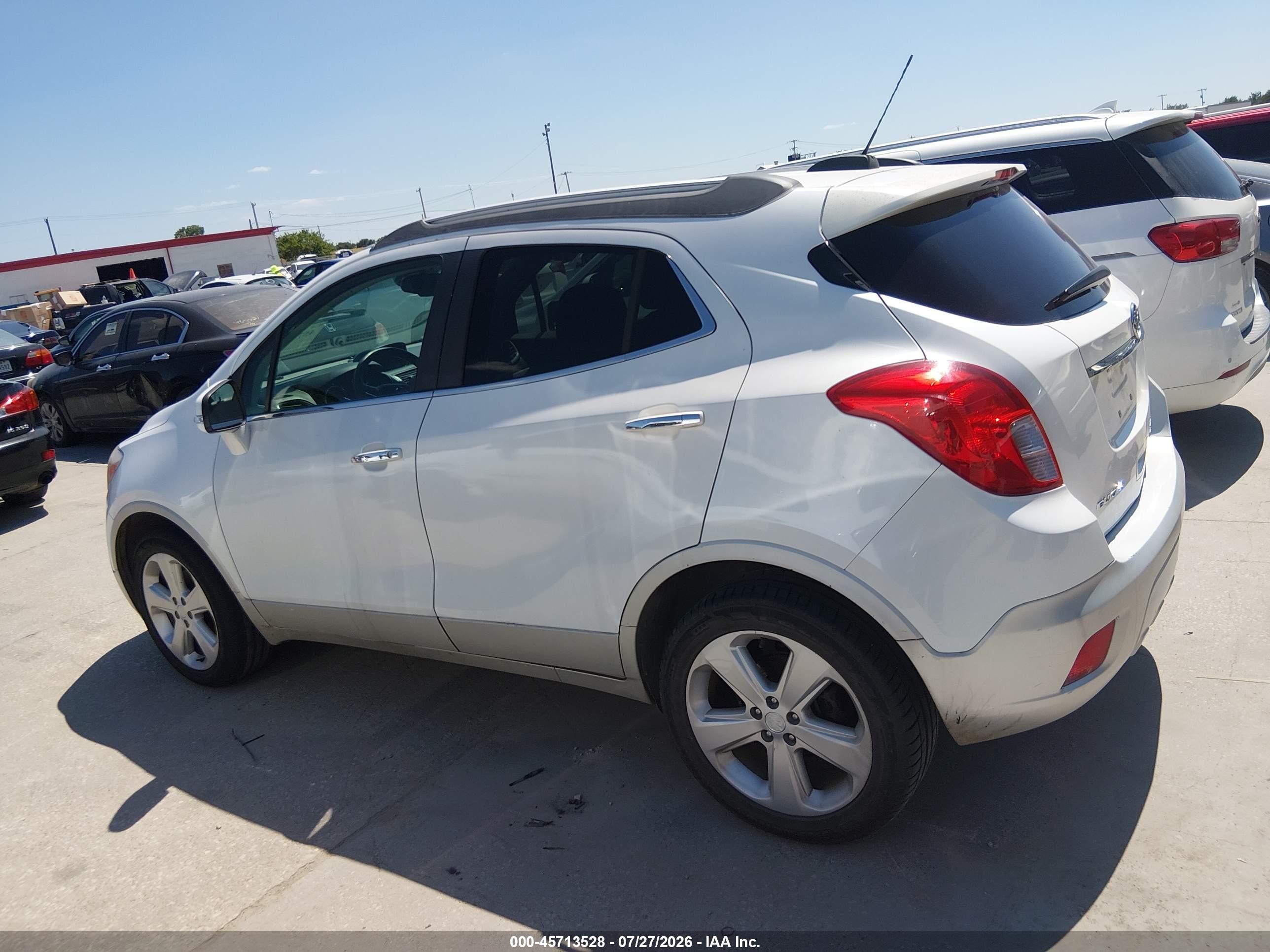 2015 Buick Encore Convenience White vin: KL4CJBSB6FB131929
