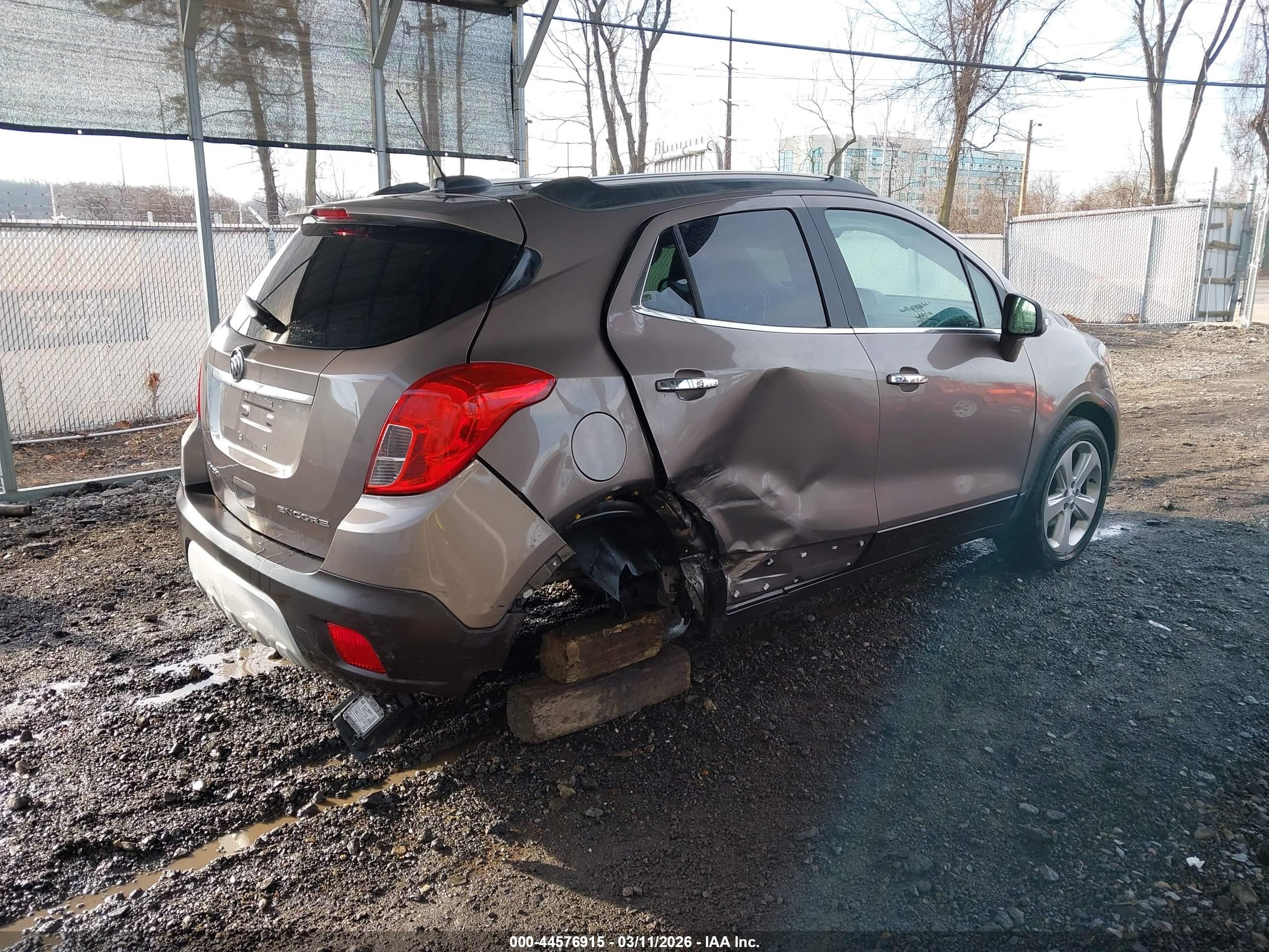 2015 Buick Encore Convenience Brown vin: KL4CJBSB6FB161237