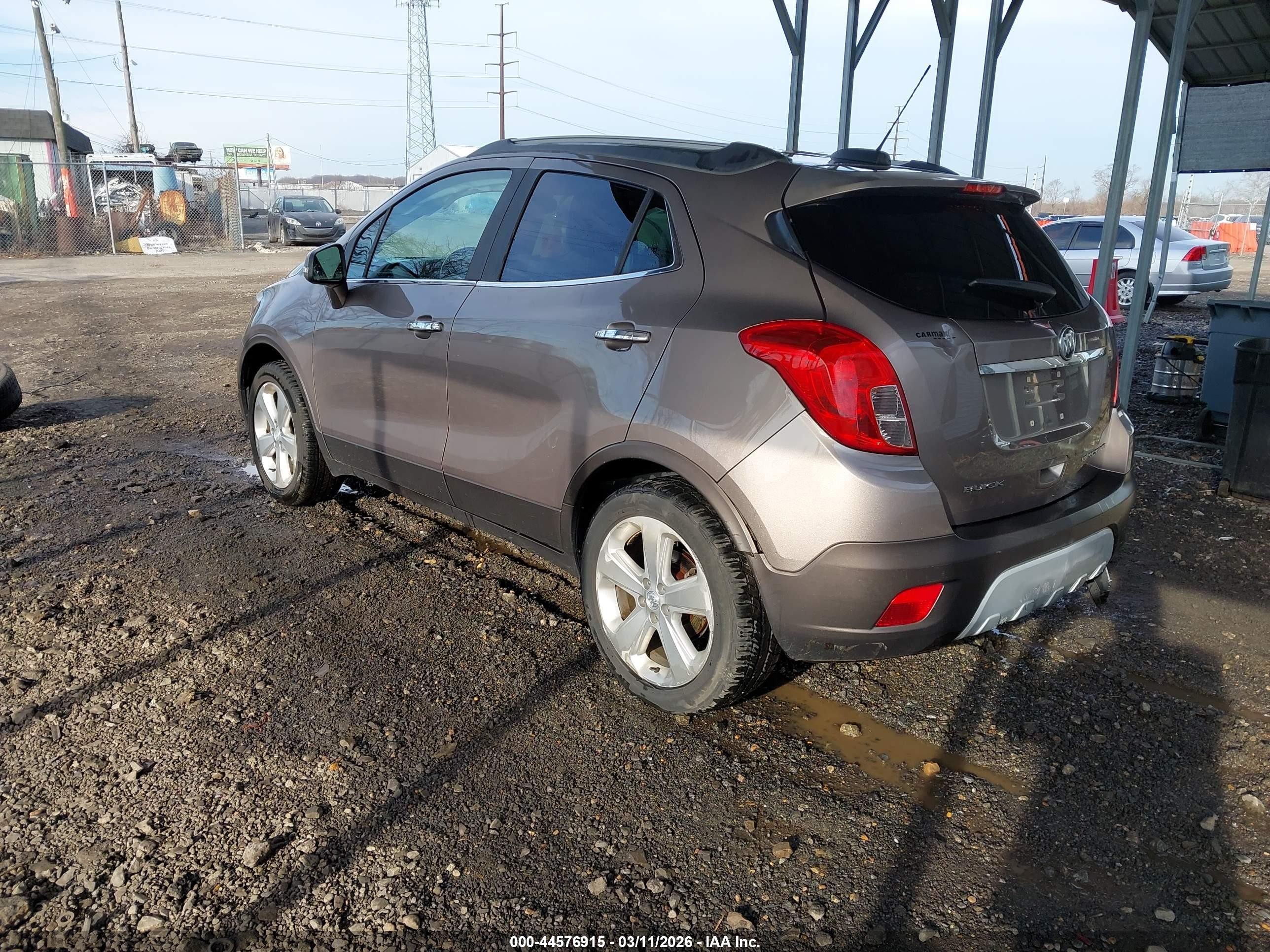 2015 Buick Encore Convenience Brown vin: KL4CJBSB6FB161237