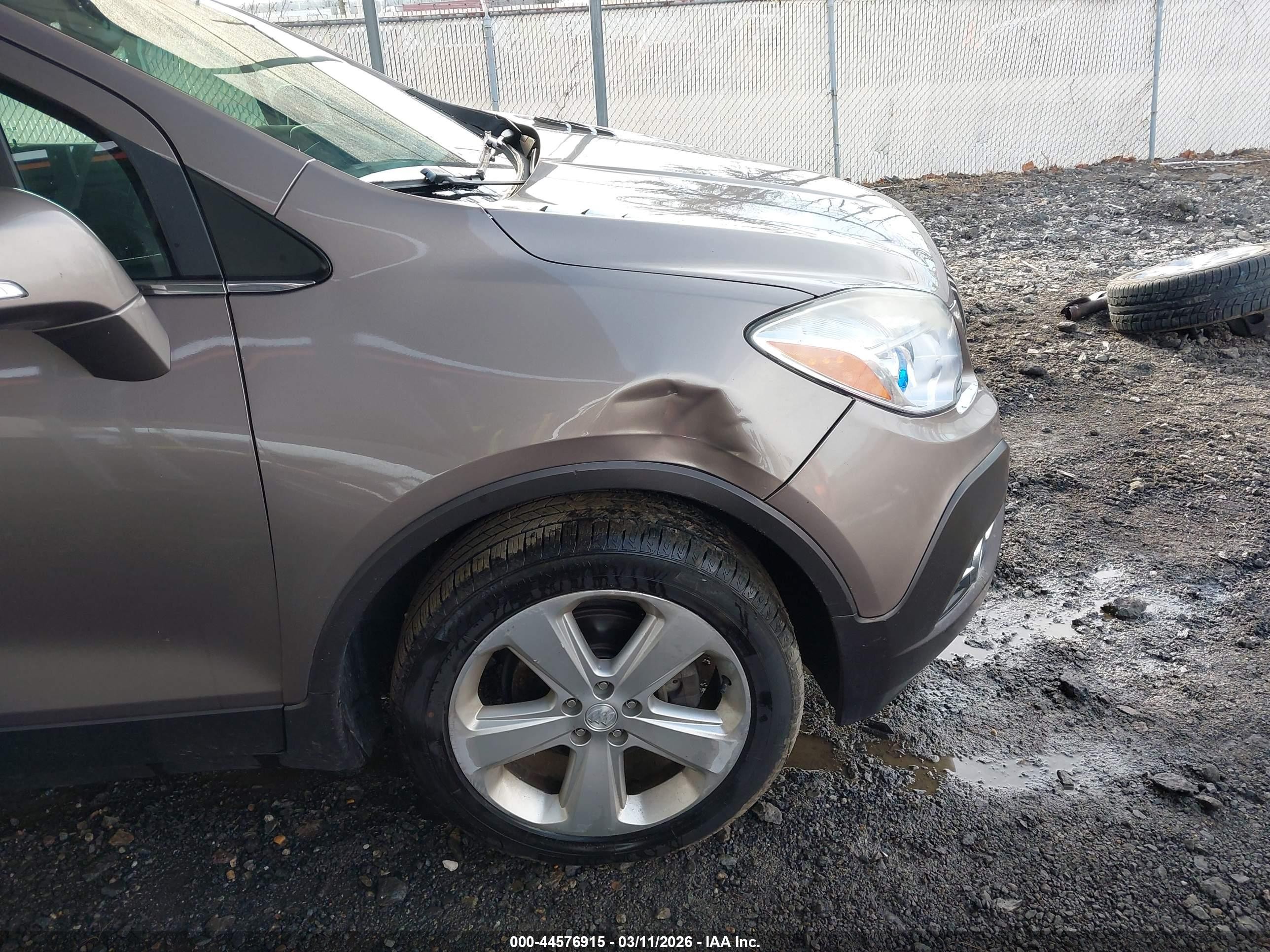 2015 Buick Encore Convenience Brown vin: KL4CJBSB6FB161237