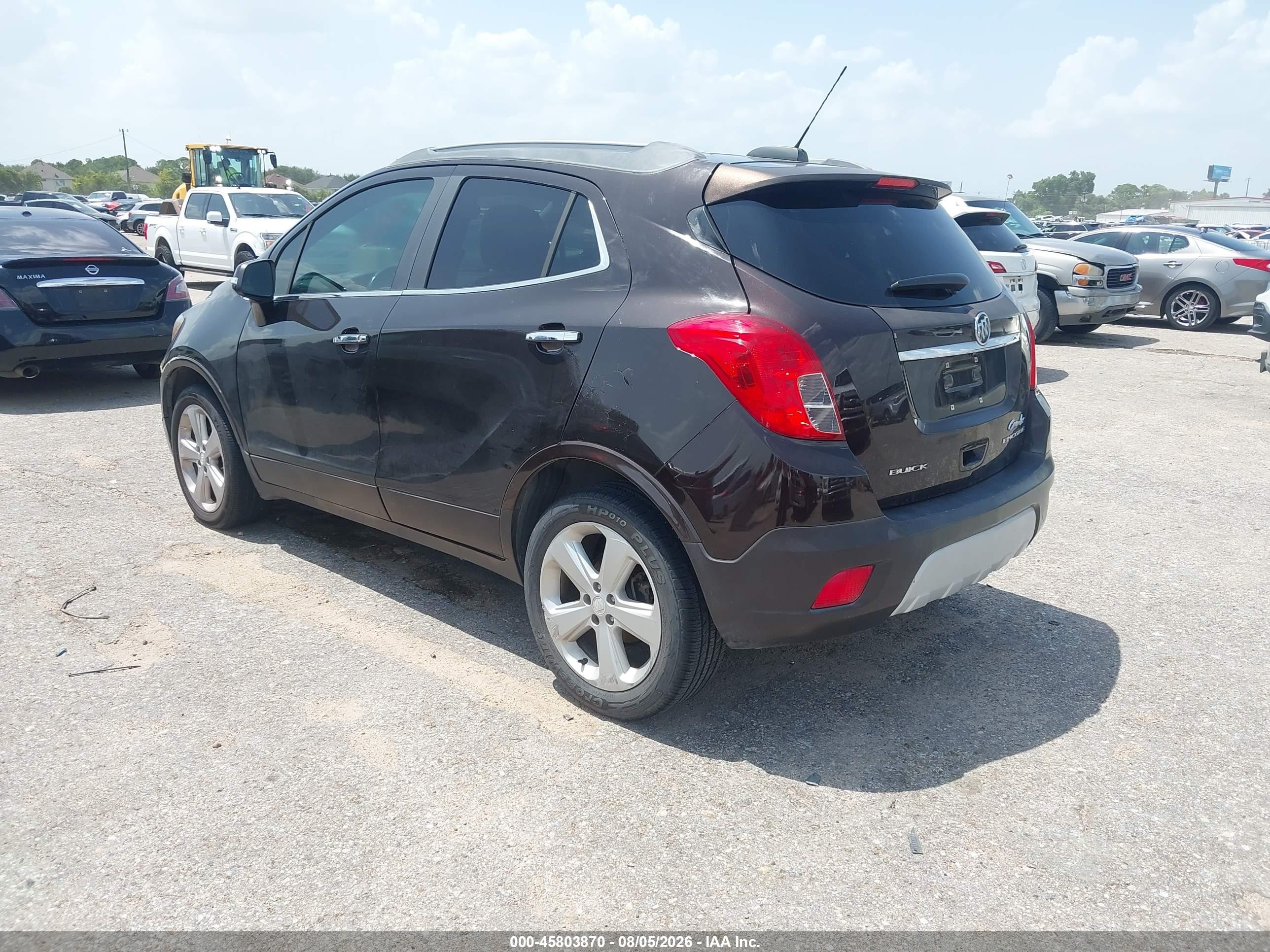 2015 Buick Encore Convenience Brown vin: KL4CJBSB6FB259992