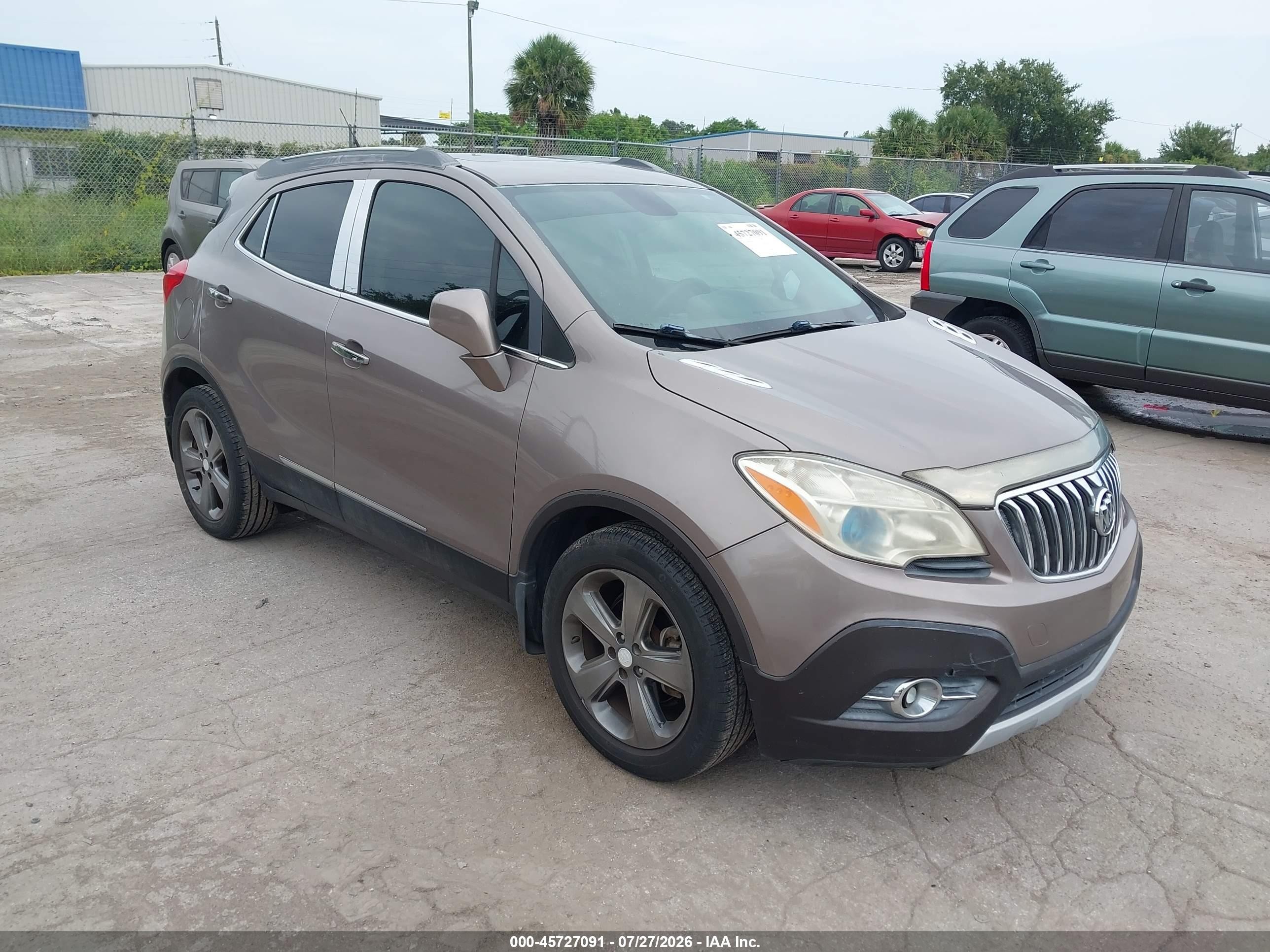 2013 Buick Encore Convenience Brown vin: KL4CJBSB7DB156058