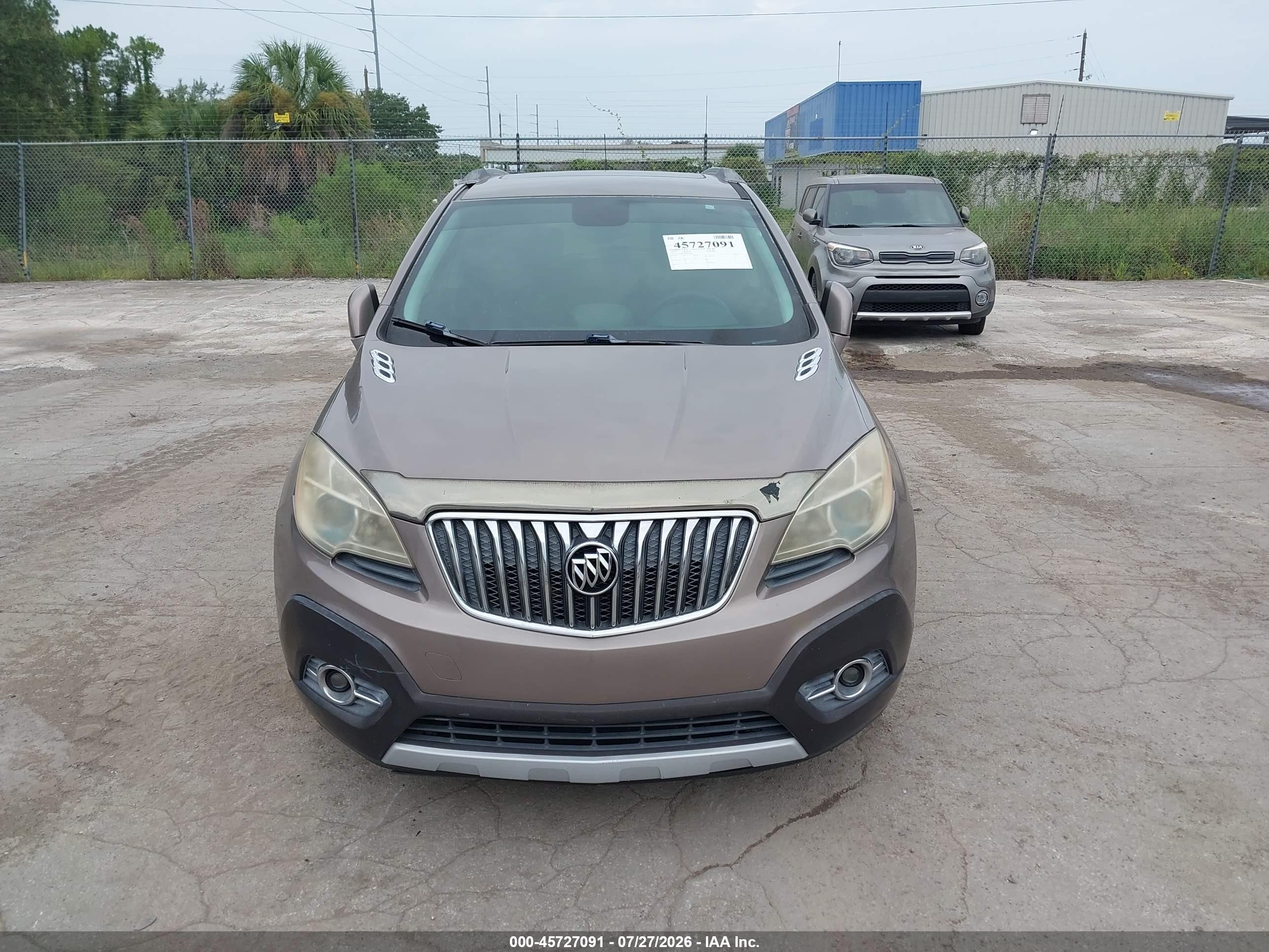 2013 Buick Encore Convenience Brown vin: KL4CJBSB7DB156058