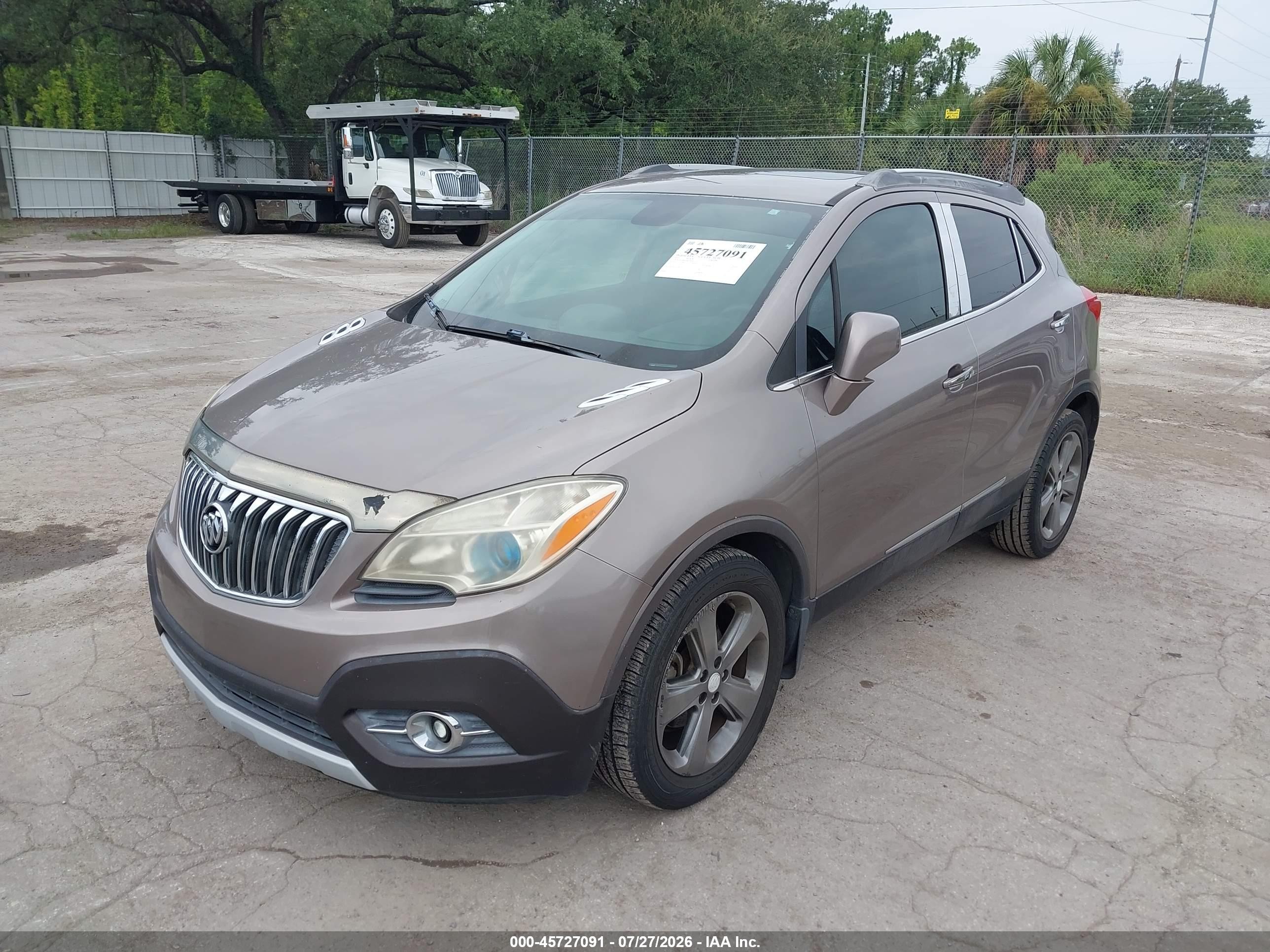 2013 Buick Encore Convenience Brown vin: KL4CJBSB7DB156058