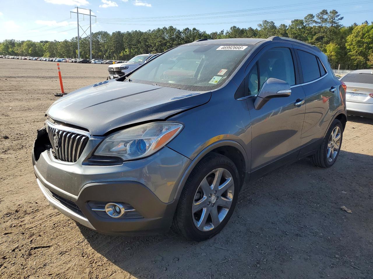 2014 Buick Encore Convenience Silver vin: KL4CJBSB7EB524188