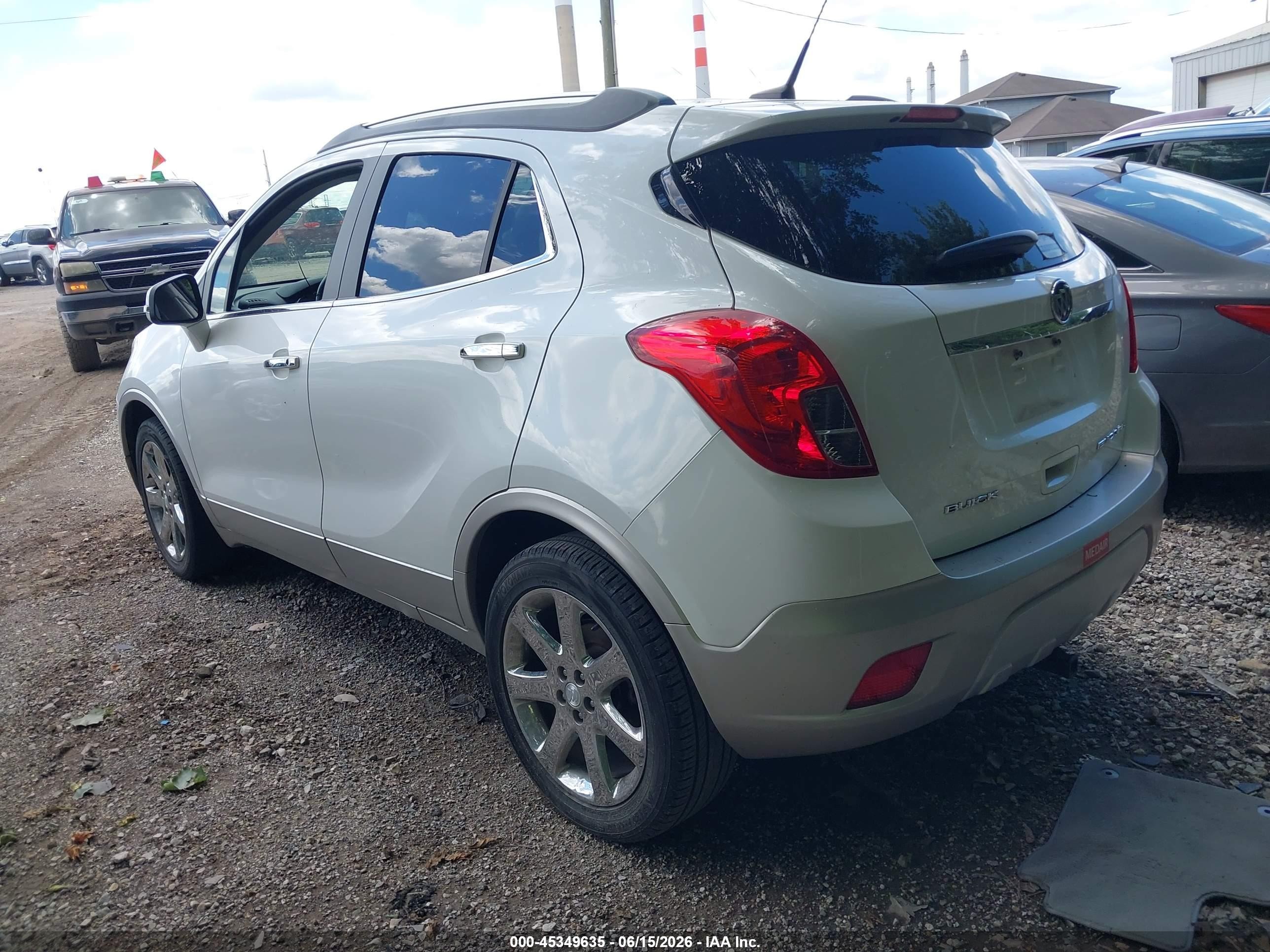 2014 Buick Encore Convenience White vin: KL4CJBSB7EB544439