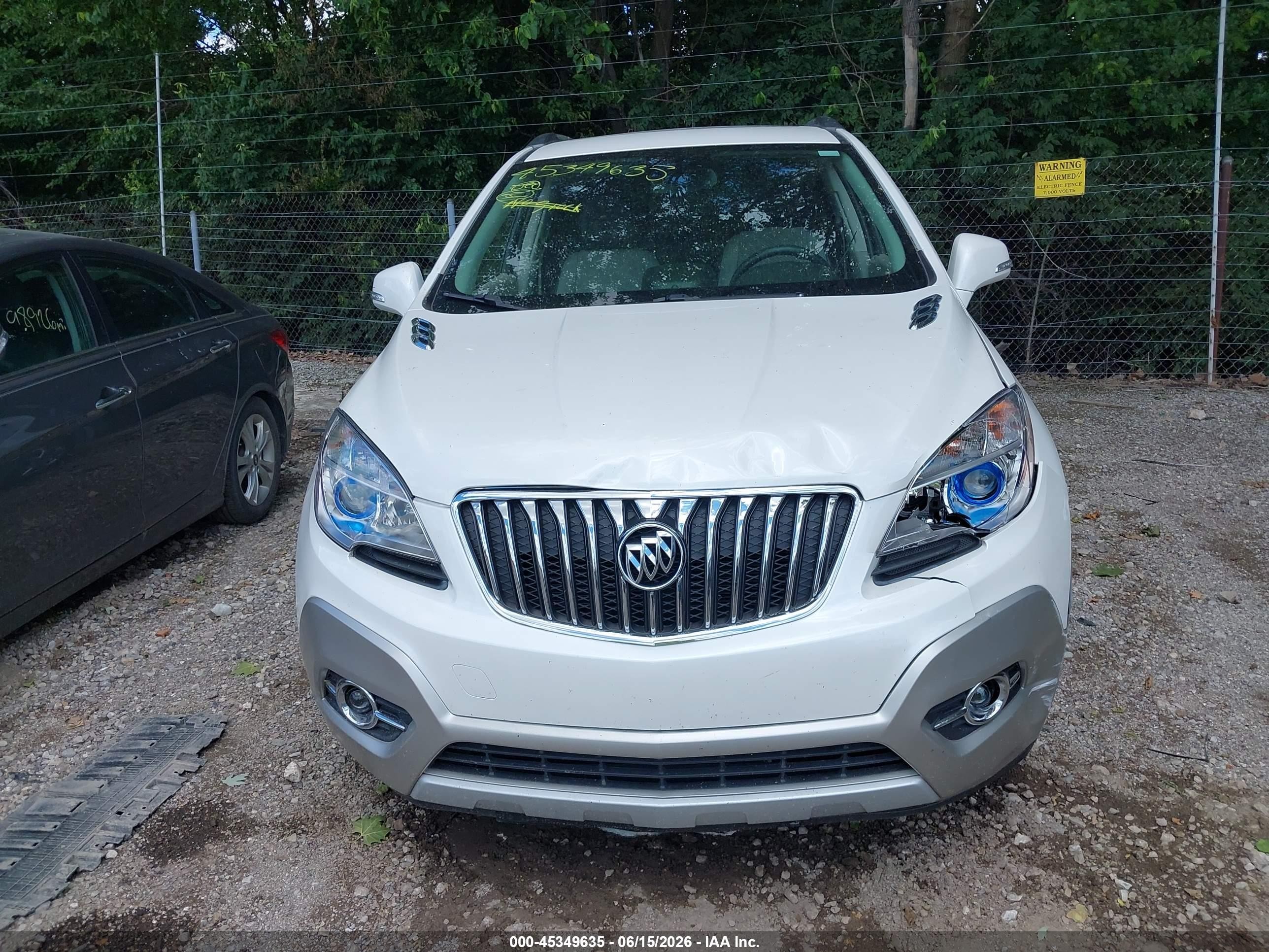 2014 Buick Encore Convenience White vin: KL4CJBSB7EB544439