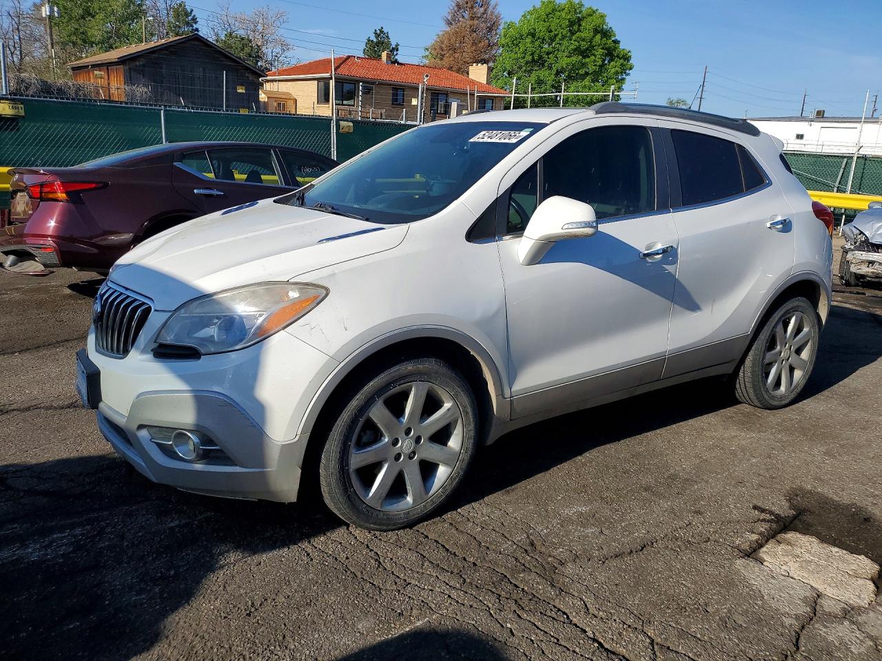 2014 Buick Encore Convenience White vin: KL4CJBSB7EB702312