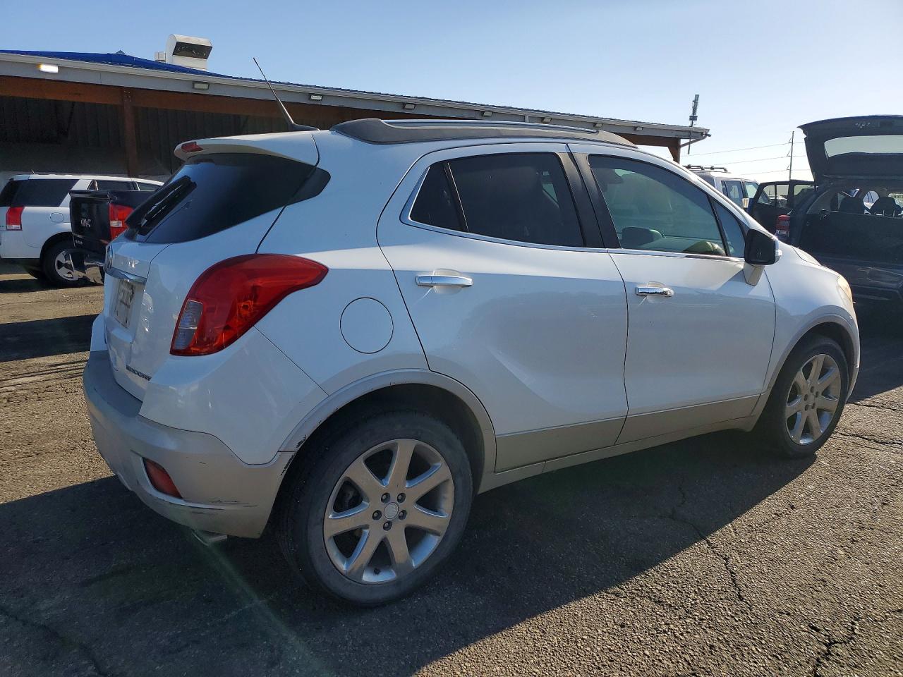 2014 Buick Encore Convenience White vin: KL4CJBSB7EB702312