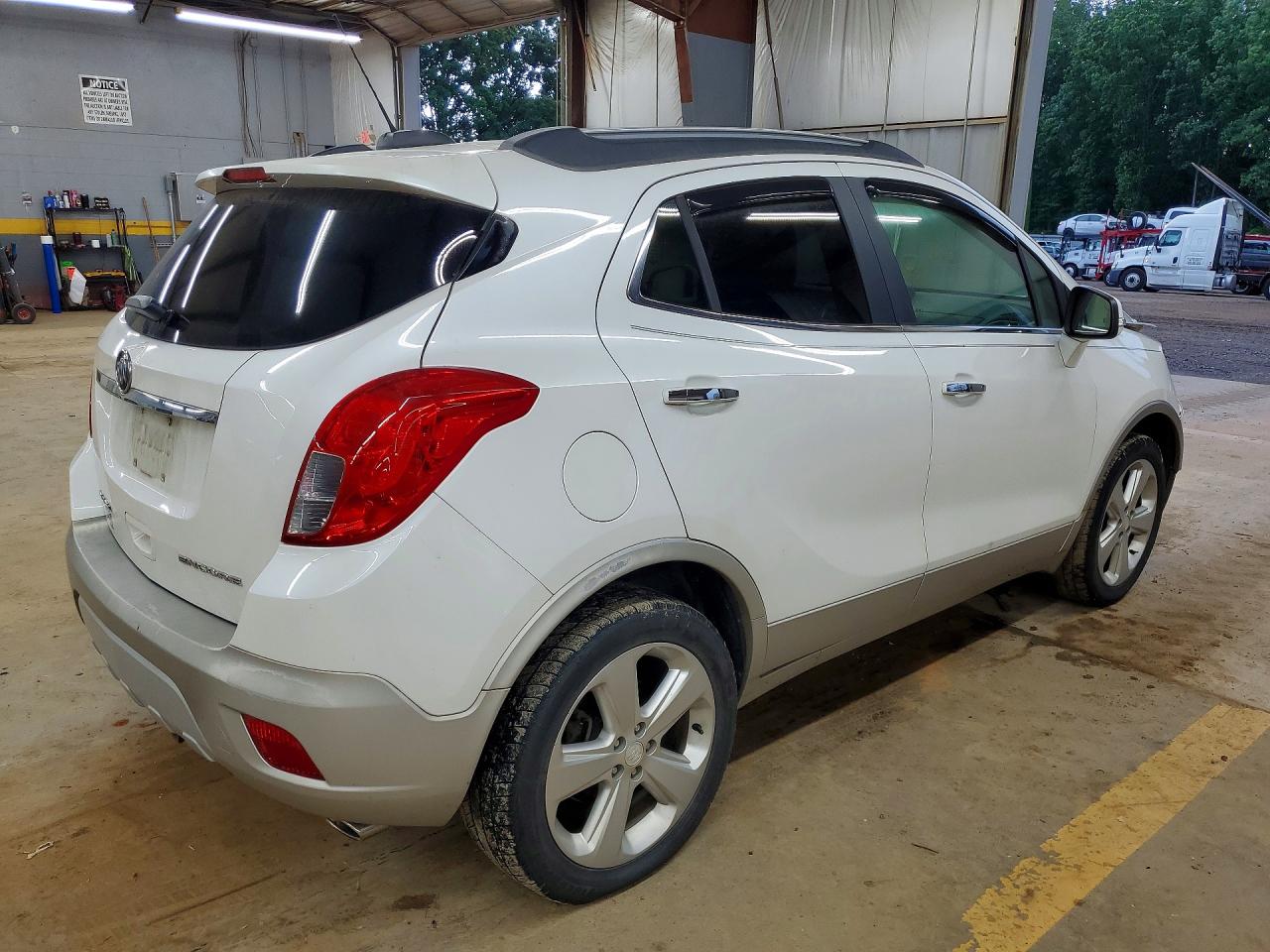 2015 Buick Encore Convenience White vin: KL4CJBSB7FB131292