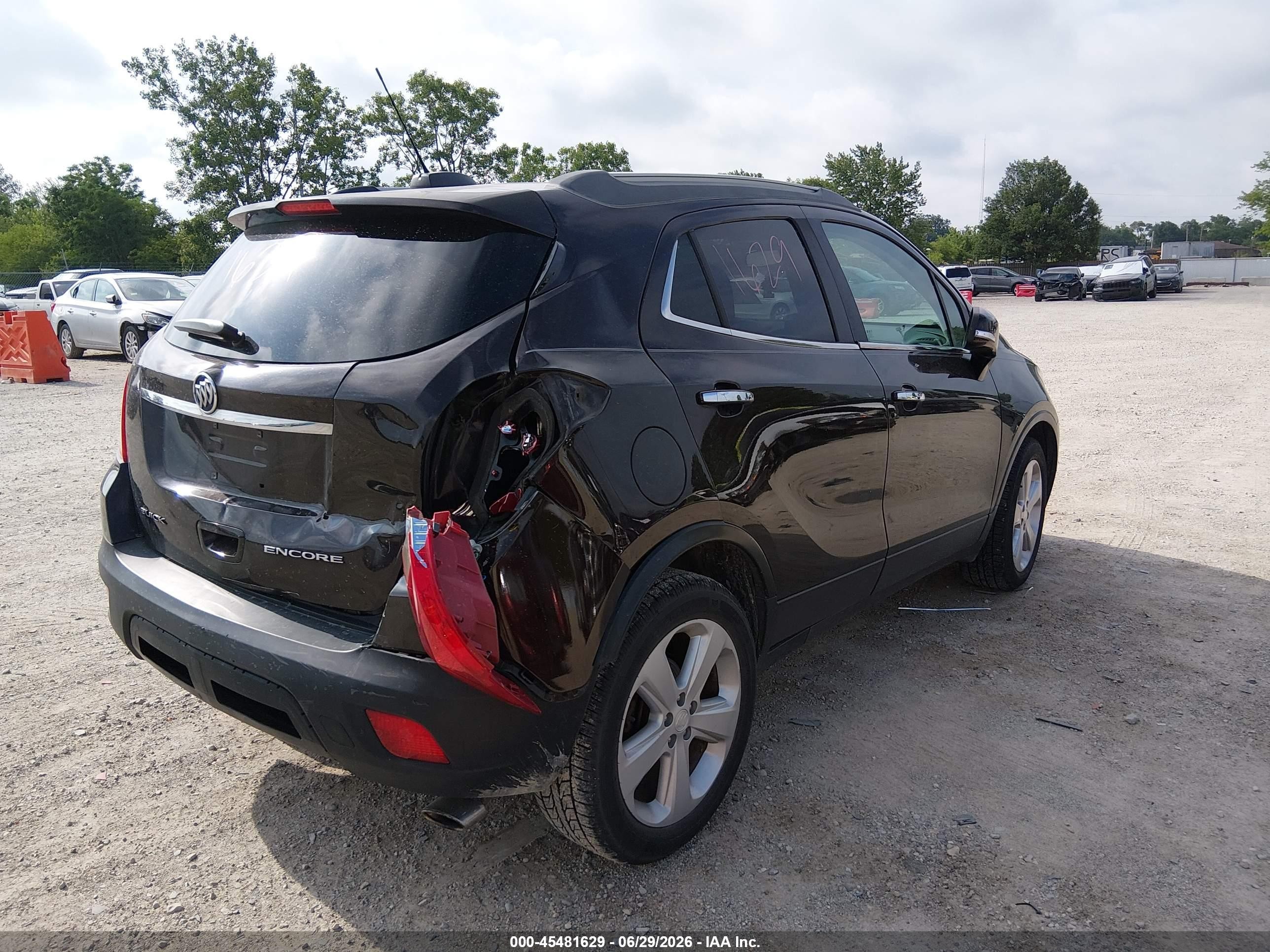 2015 Buick Encore Convenience Black vin: KL4CJBSB7FB201051