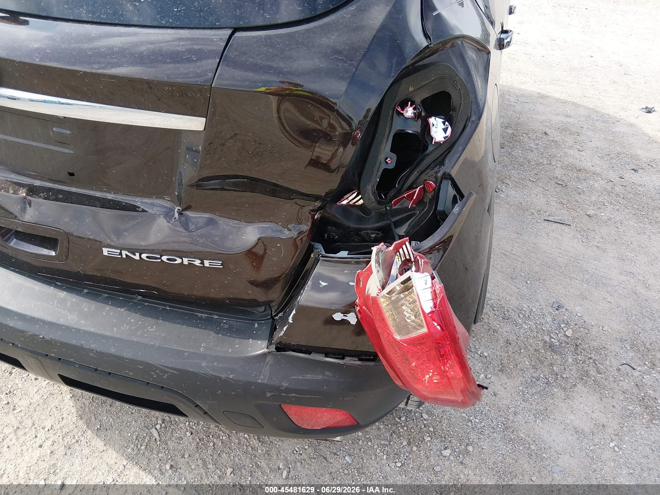 2015 Buick Encore Convenience Black vin: KL4CJBSB7FB201051