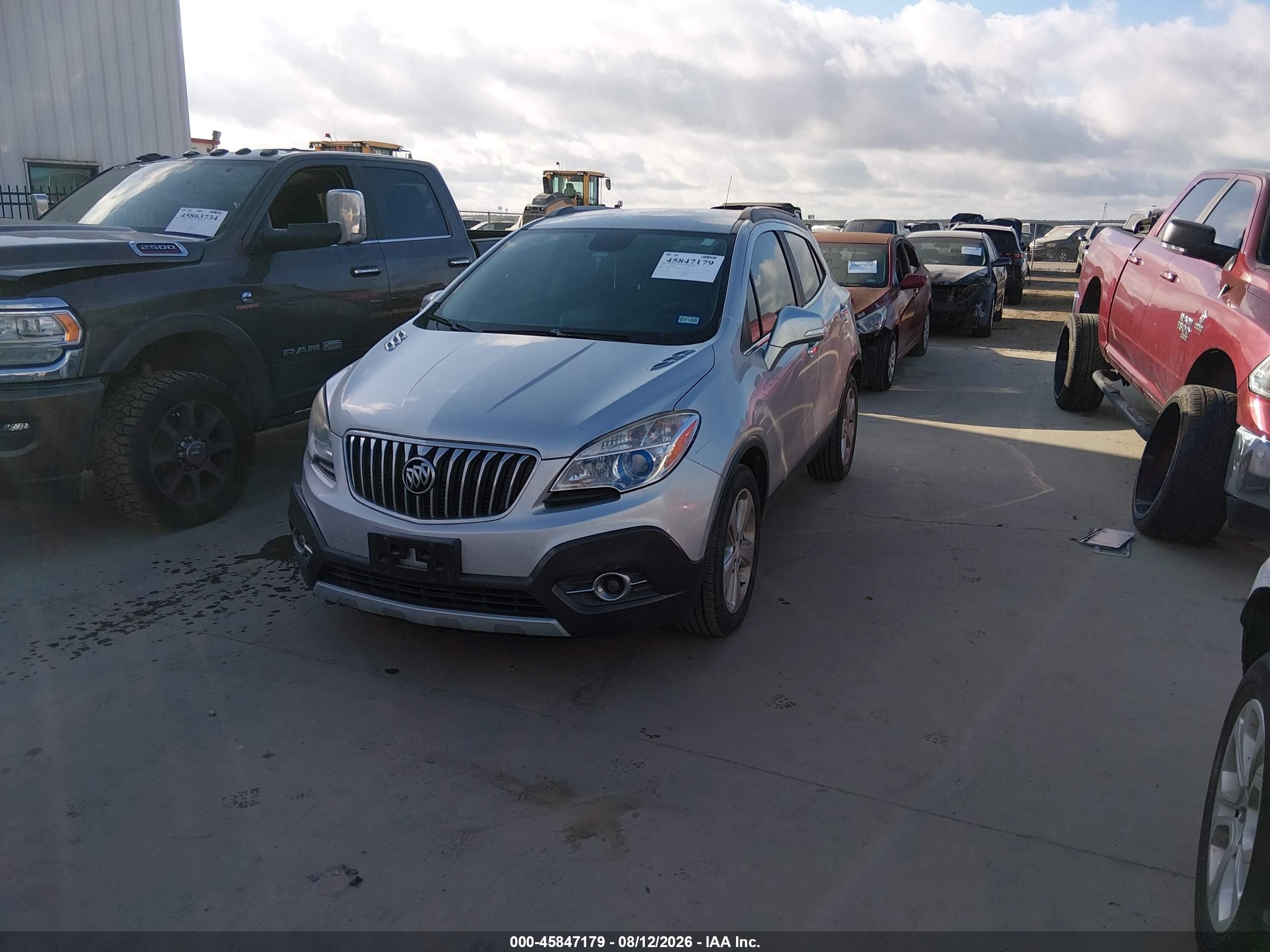 2015 Buick Encore Convenience Silver vin: KL4CJBSB7FB234759