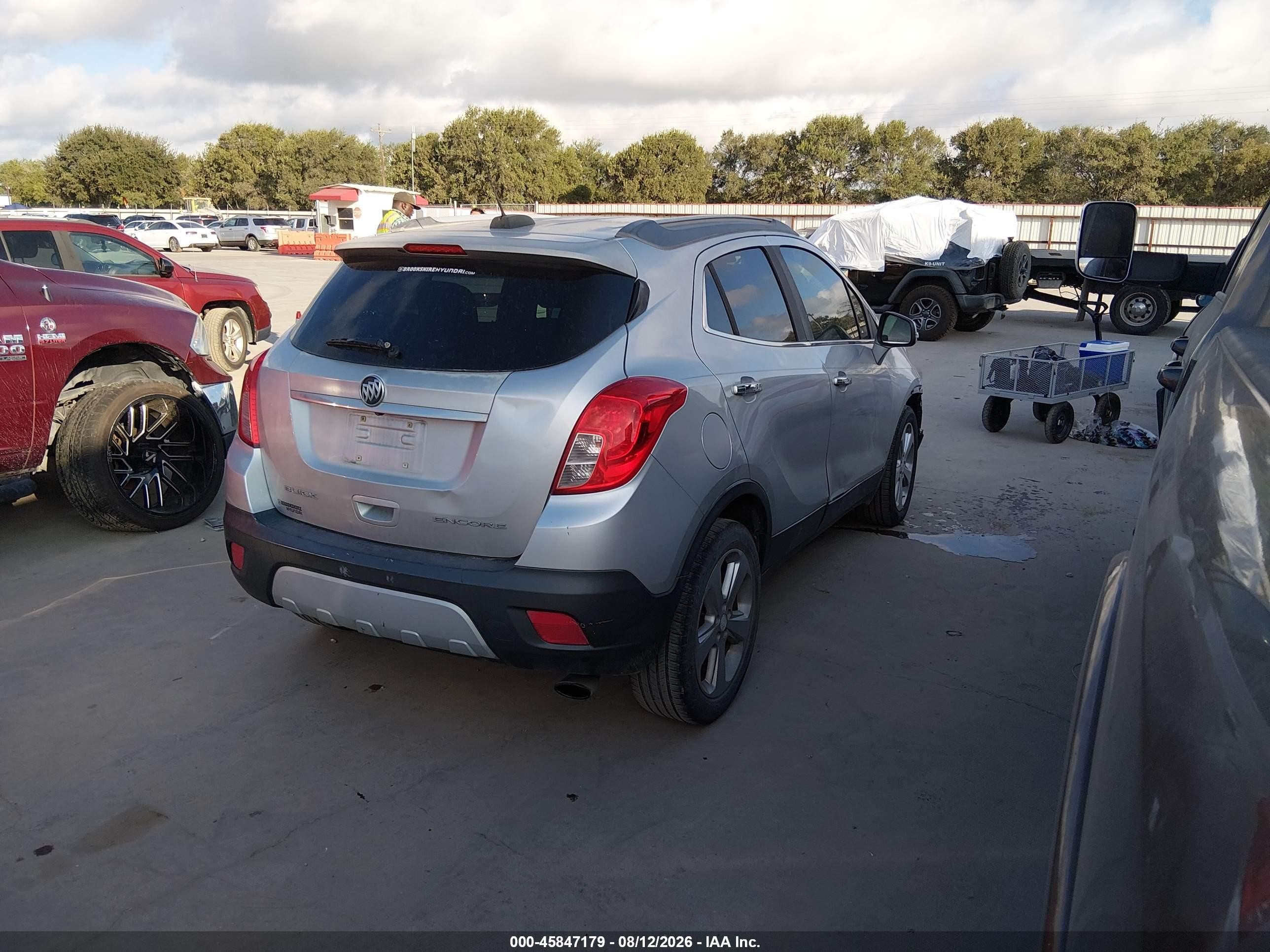 2015 Buick Encore Convenience Silver vin: KL4CJBSB7FB234759