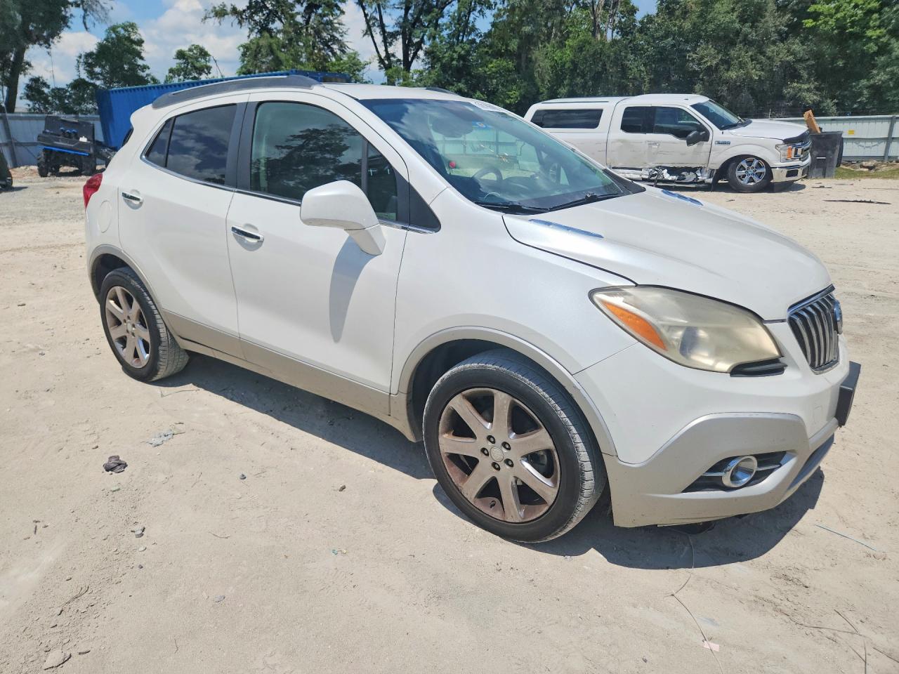 2013 Buick Encore Convenience White vin: KL4CJBSB8DB084805