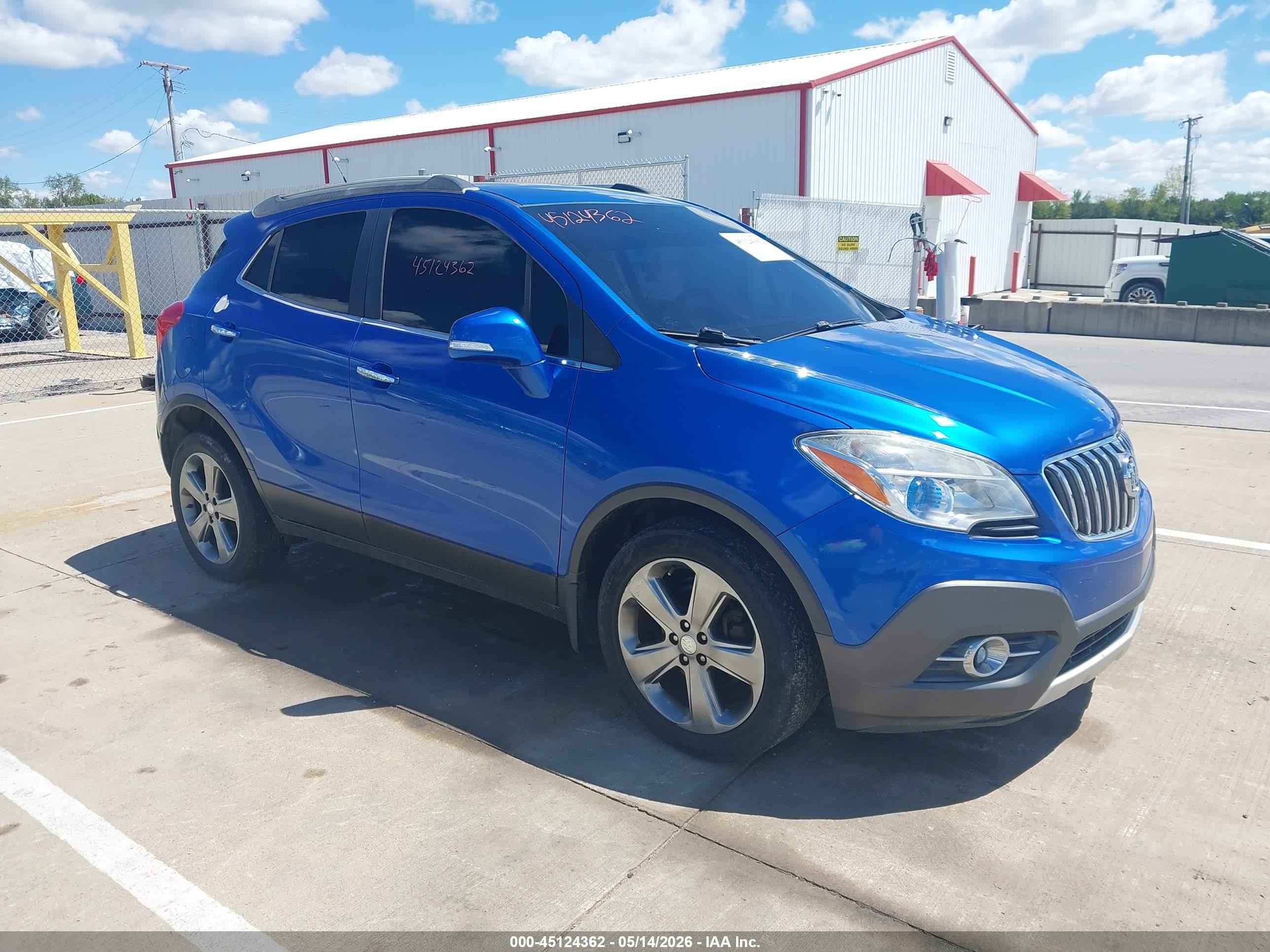 2014 Buick Encore Convenience Blue vin: KL4CJBSB8EB573416