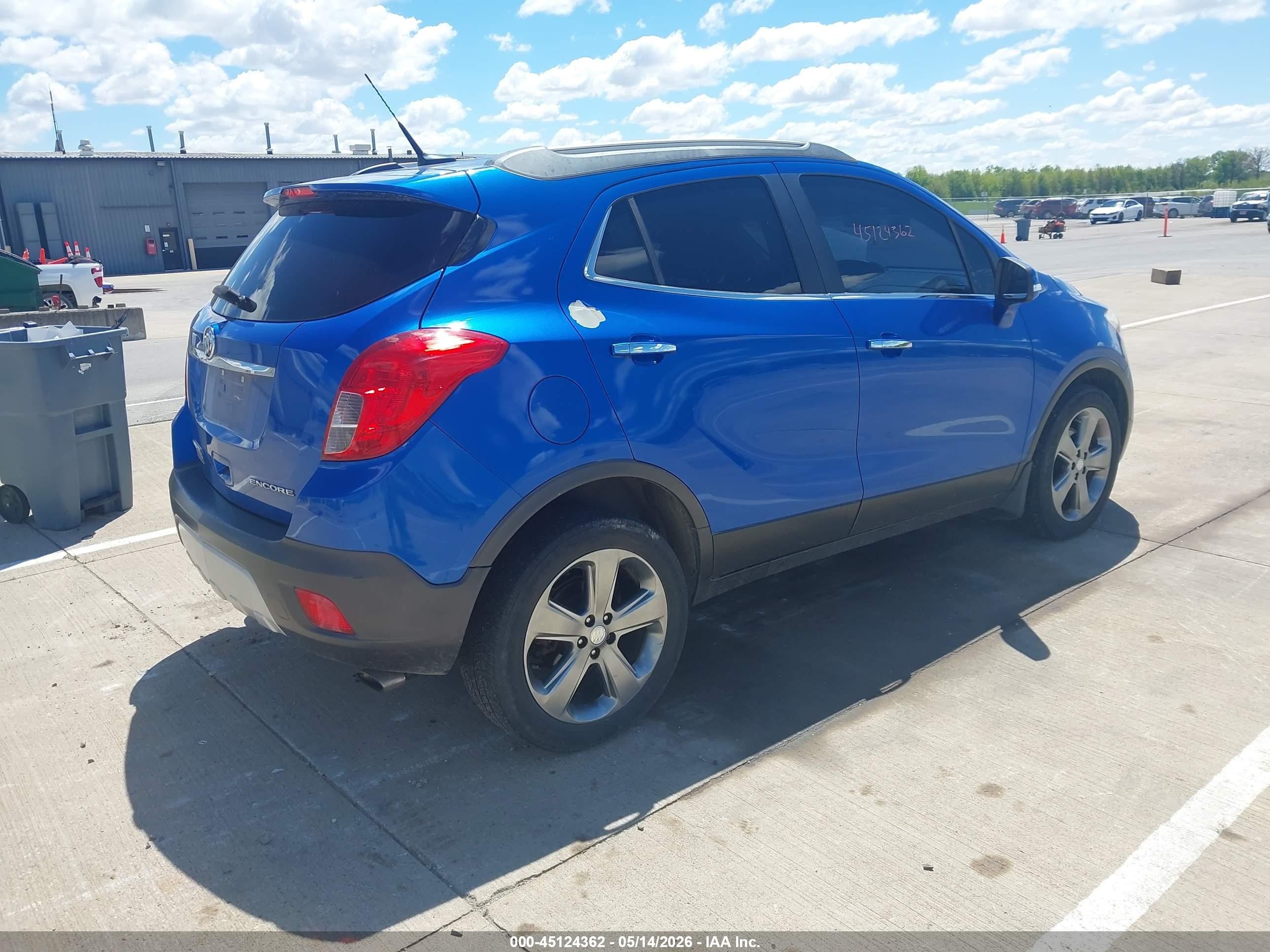 2014 Buick Encore Convenience Blue vin: KL4CJBSB8EB573416