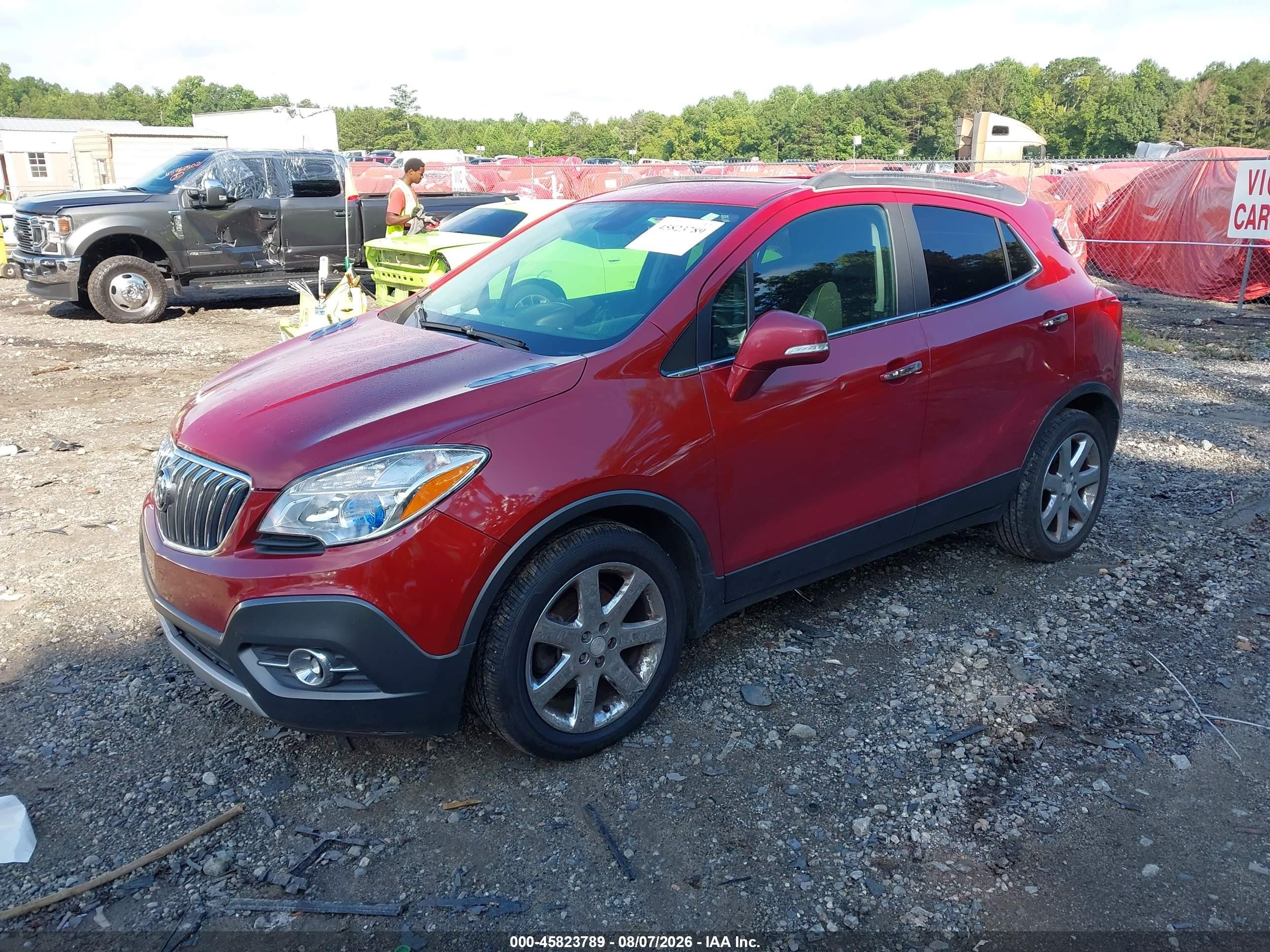 2014 Buick Encore Convenience Red vin: KL4CJBSB8EB685228