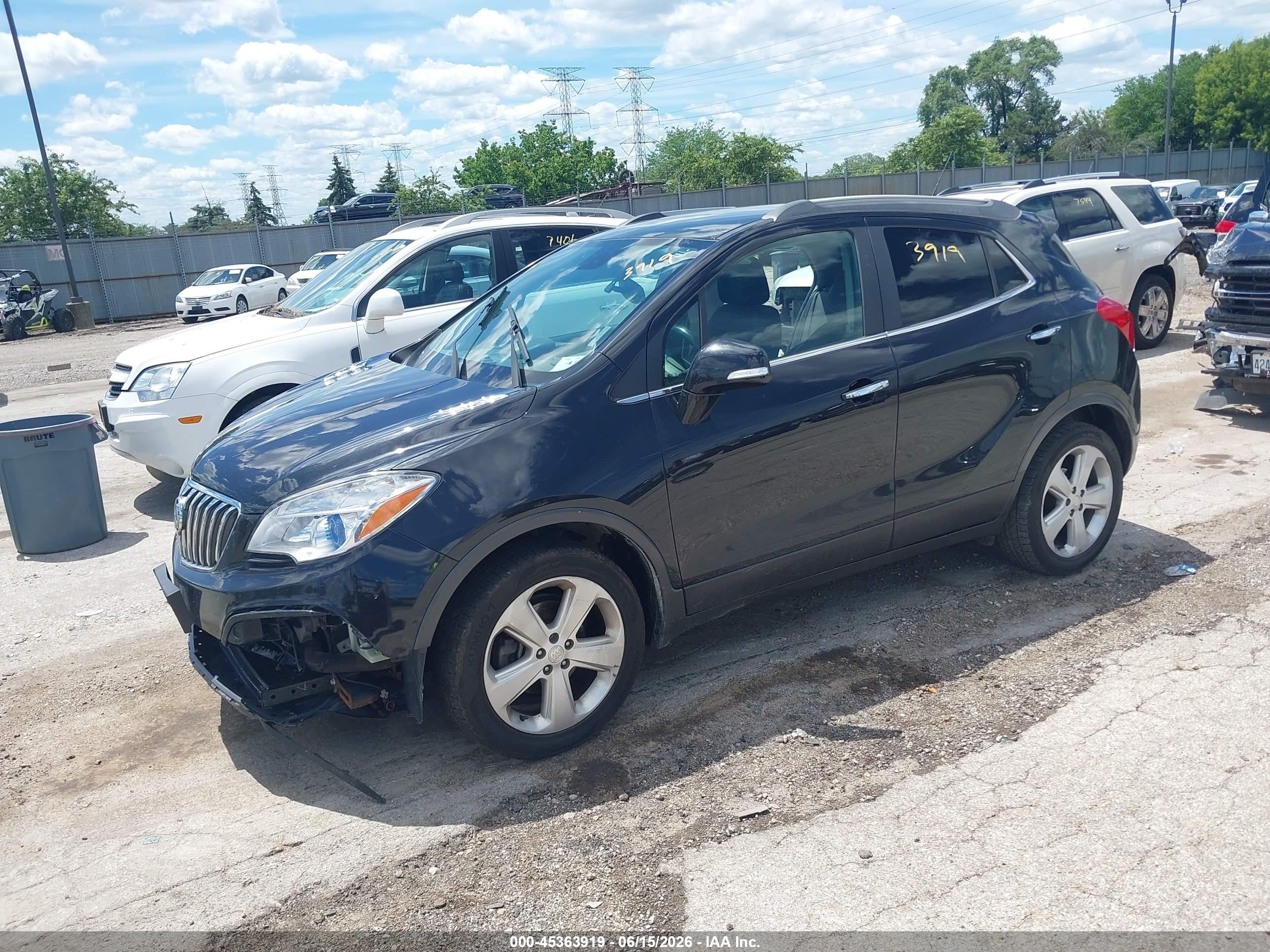2015 Buick Encore Convenience Gray vin: KL4CJBSB8FB061429