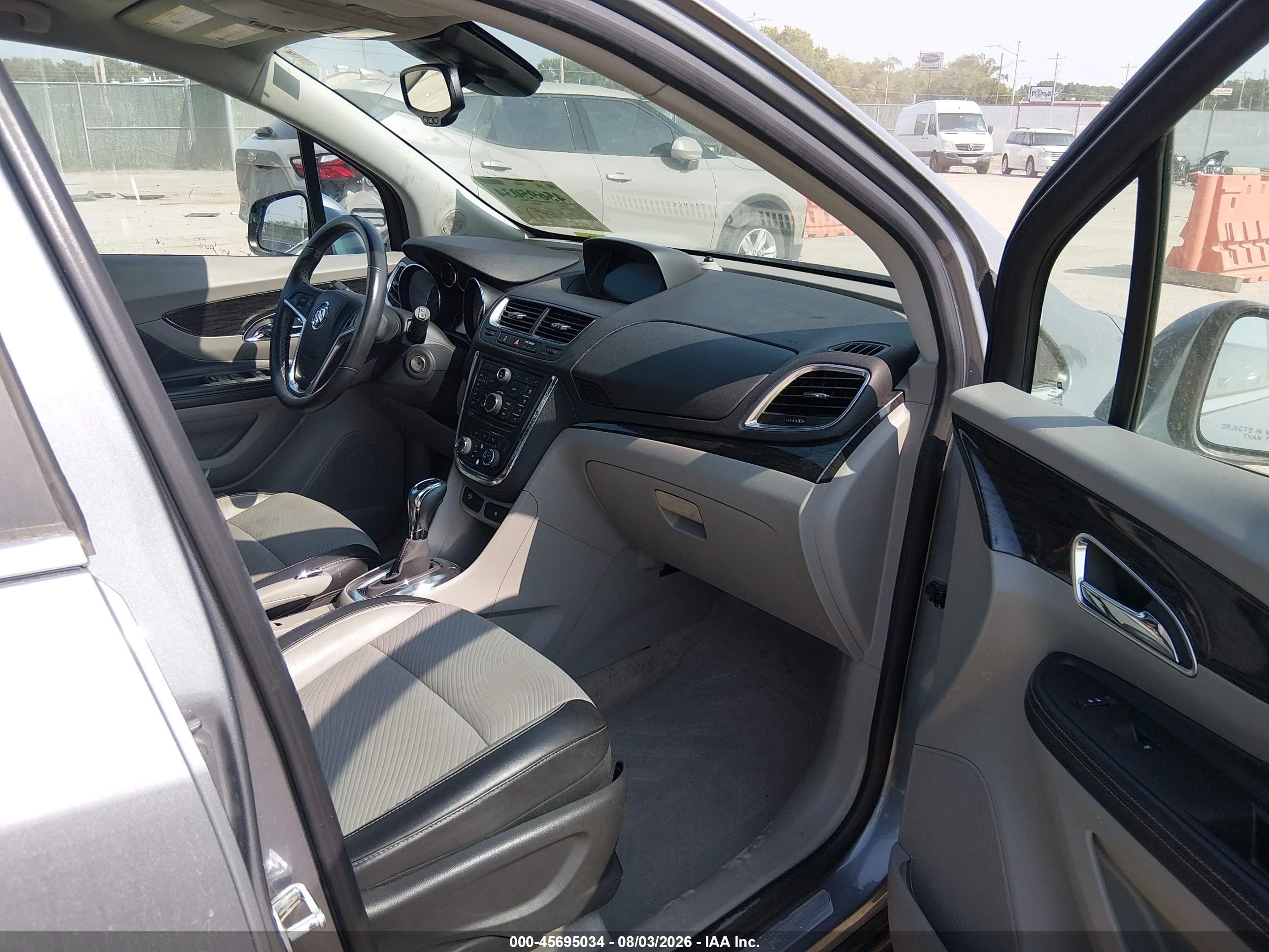 2014 Buick Encore Convenience Серый vin: KL4CJBSB9EB522300