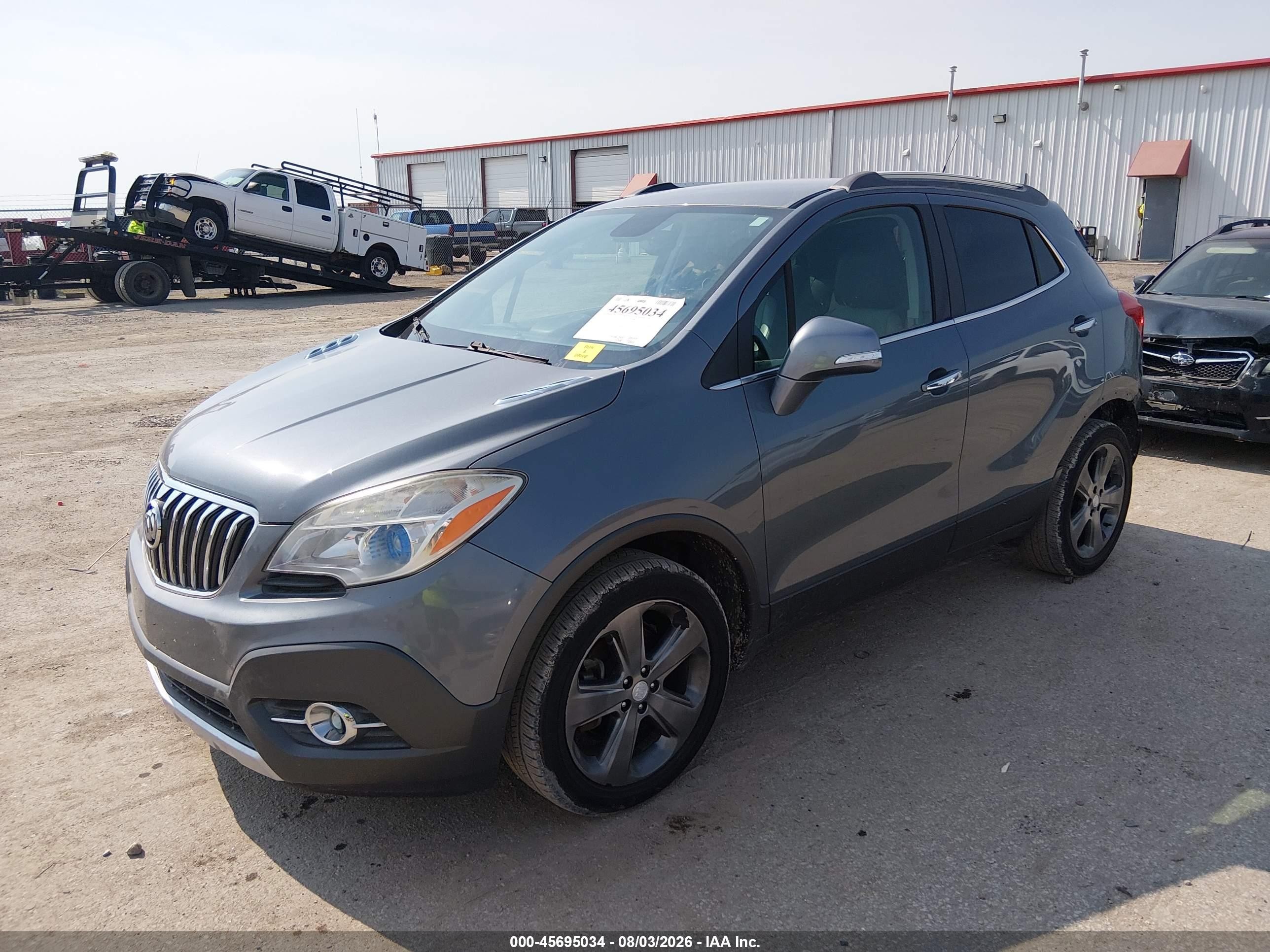 2014 Buick Encore Convenience Серый vin: KL4CJBSB9EB522300