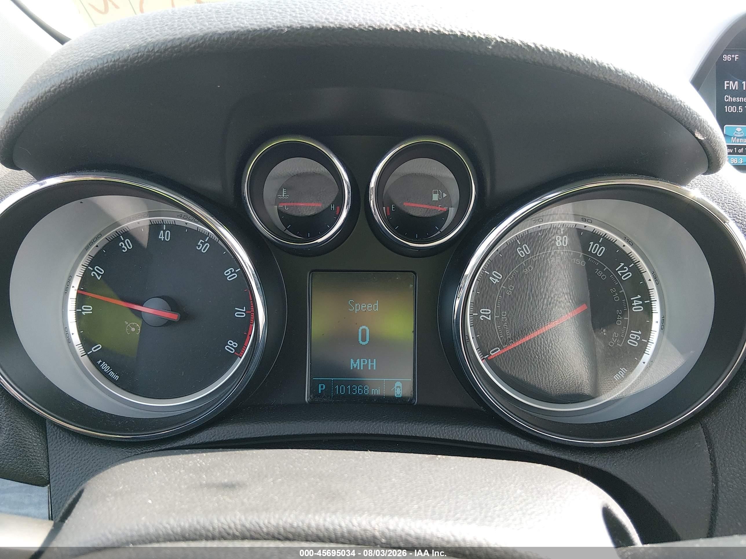 2014 Buick Encore Convenience Серый vin: KL4CJBSB9EB522300