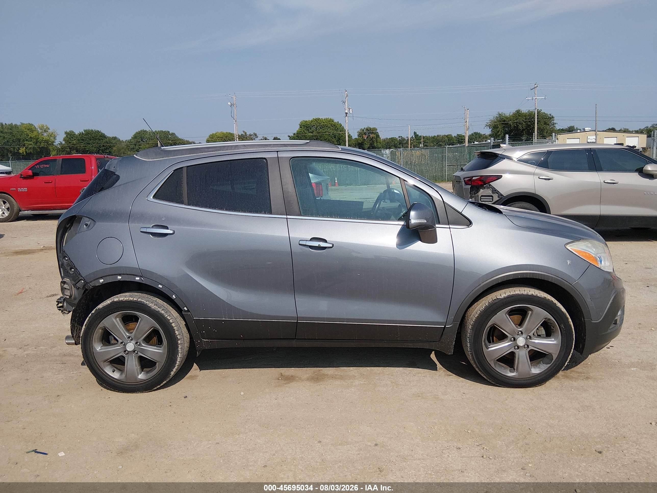 2014 Buick Encore Convenience Серый vin: KL4CJBSB9EB522300