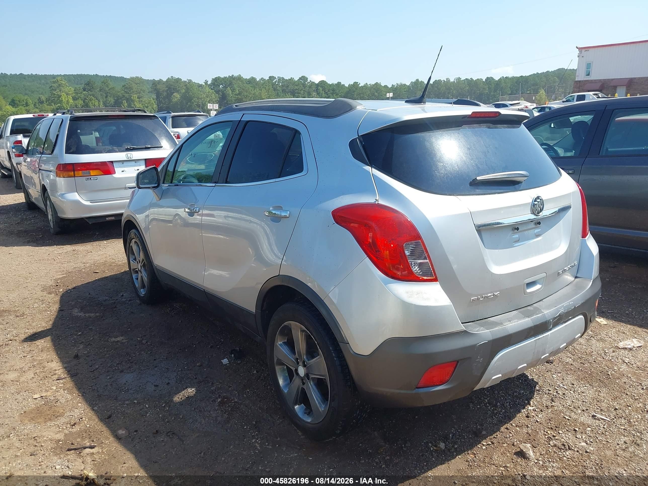 2014 Buick Encore Convenience Silver vin: KL4CJBSB9EB574882