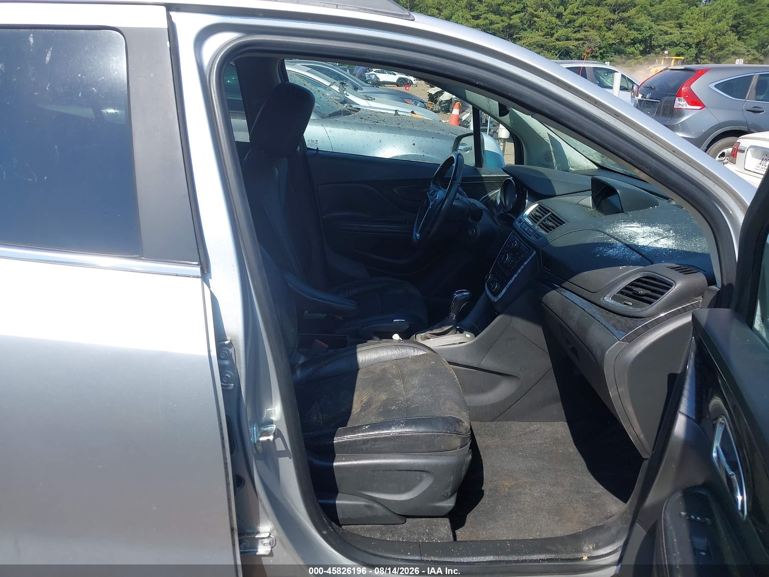 2014 Buick Encore Convenience Silver vin: KL4CJBSB9EB574882