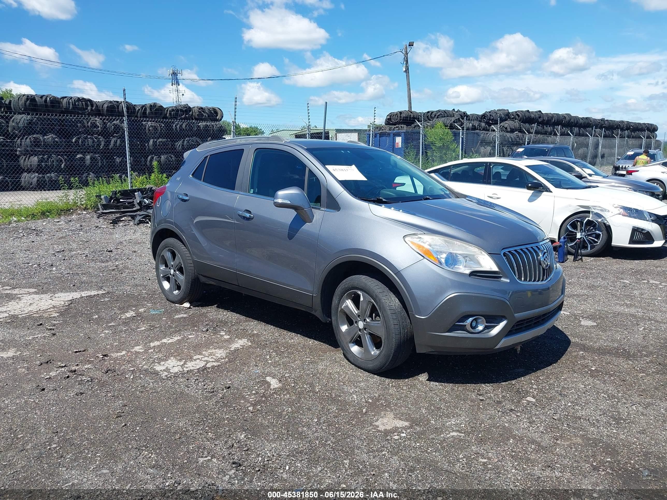 2014 Buick Encore Convenience Silver vin: KL4CJBSBXEB724336