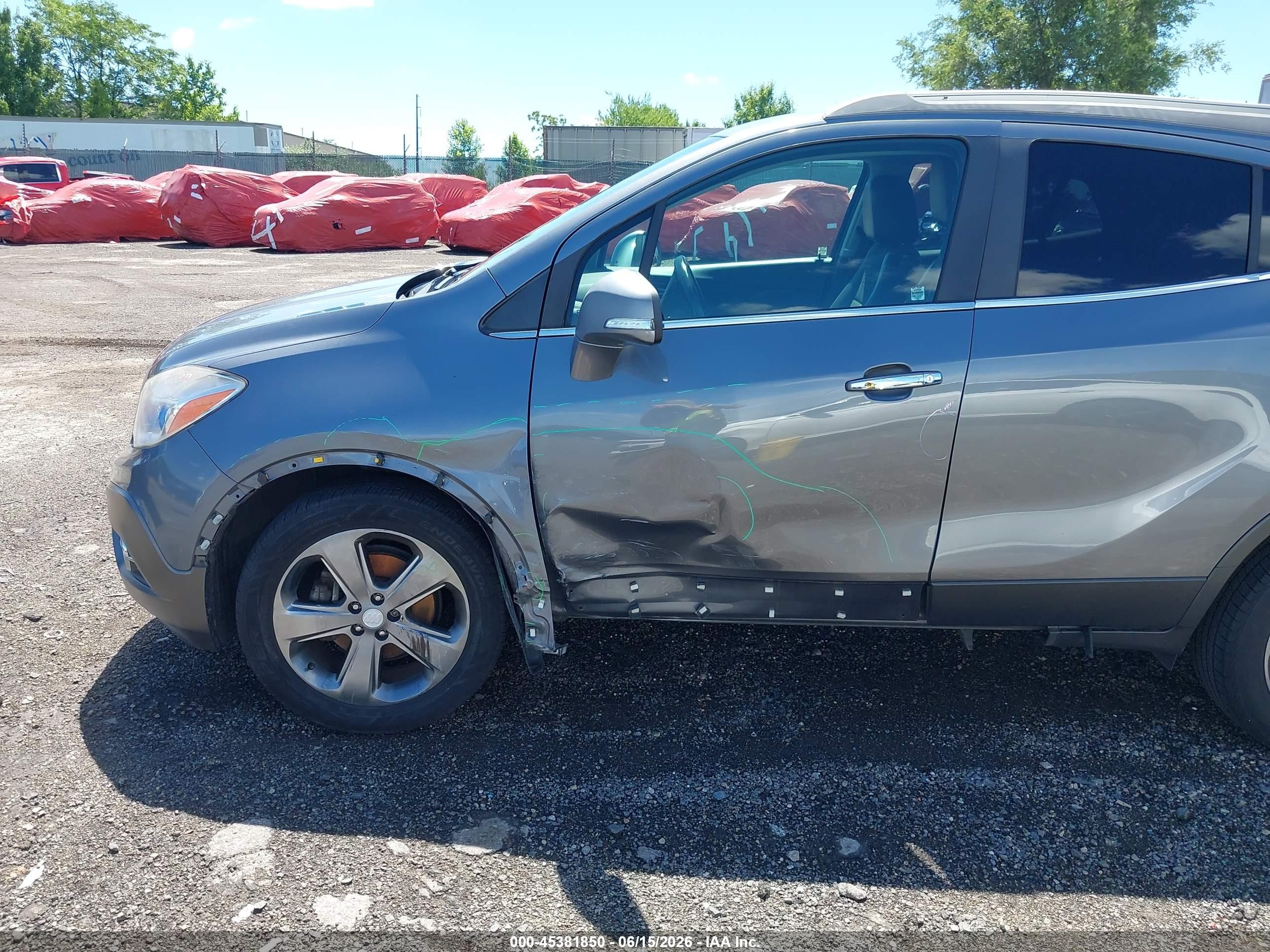 2014 Buick Encore Convenience Silver vin: KL4CJBSBXEB724336