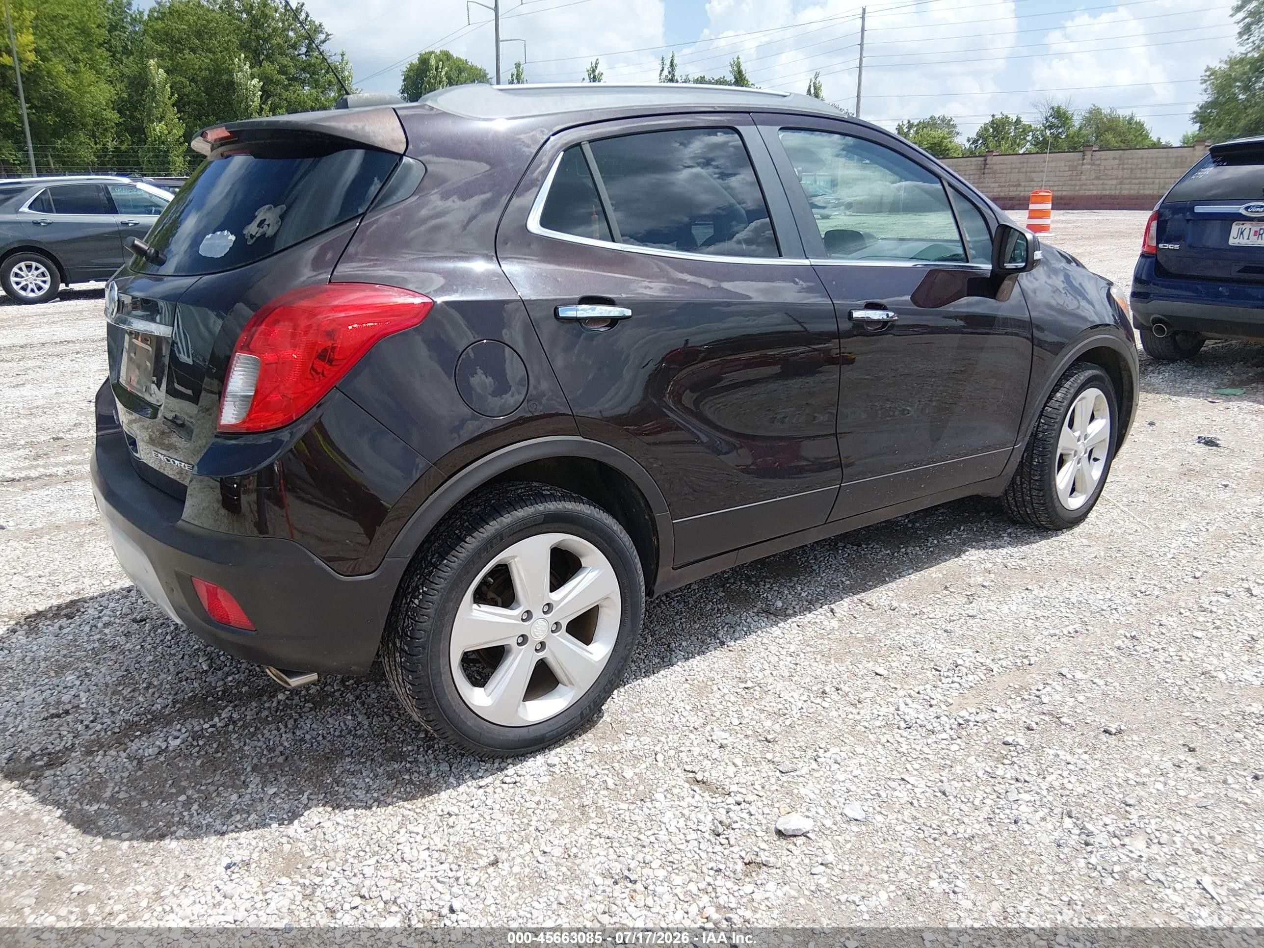 2015 Buick Encore Convenience Brown vin: KL4CJBSBXFB151925